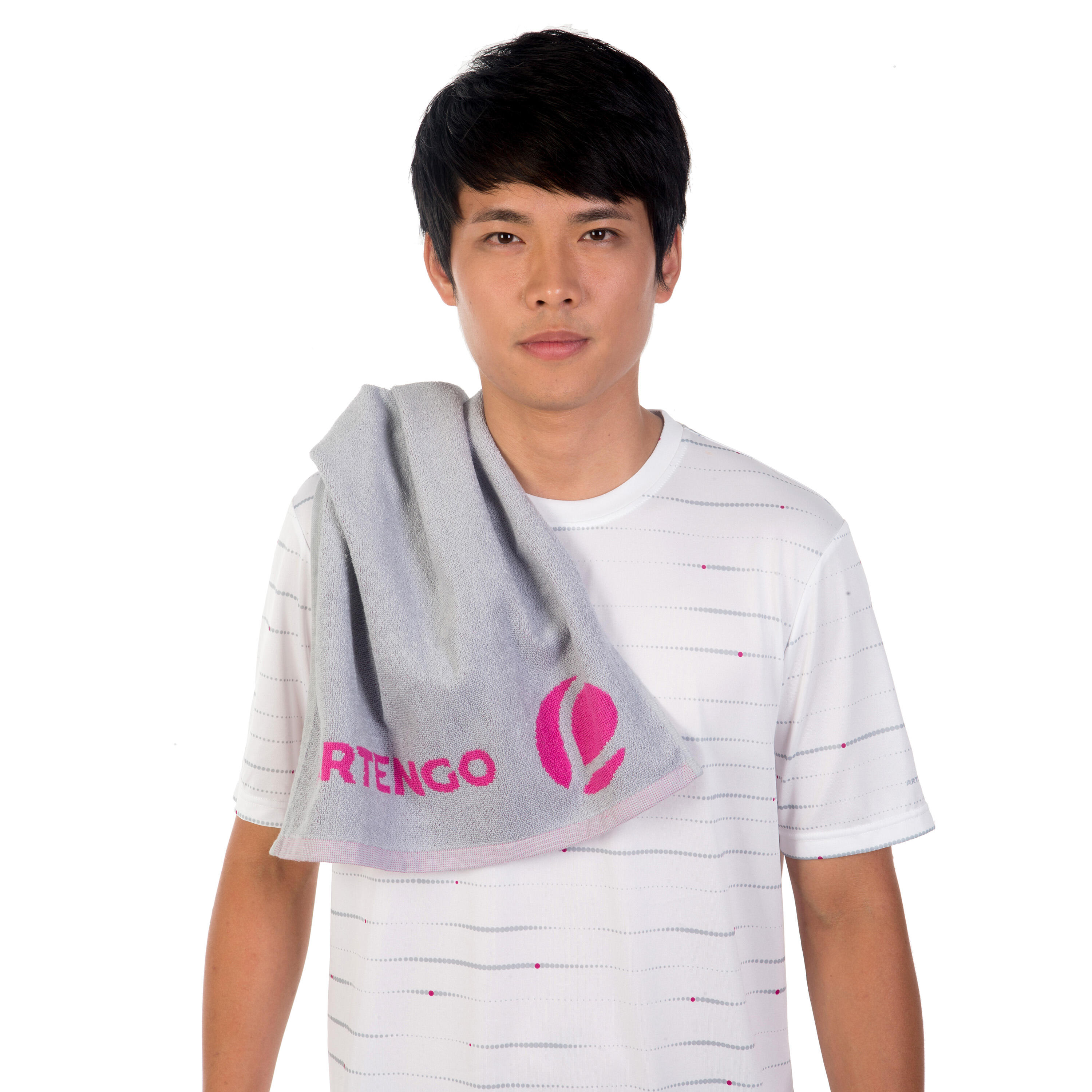 700 Towel - Grey/Pink 7/10