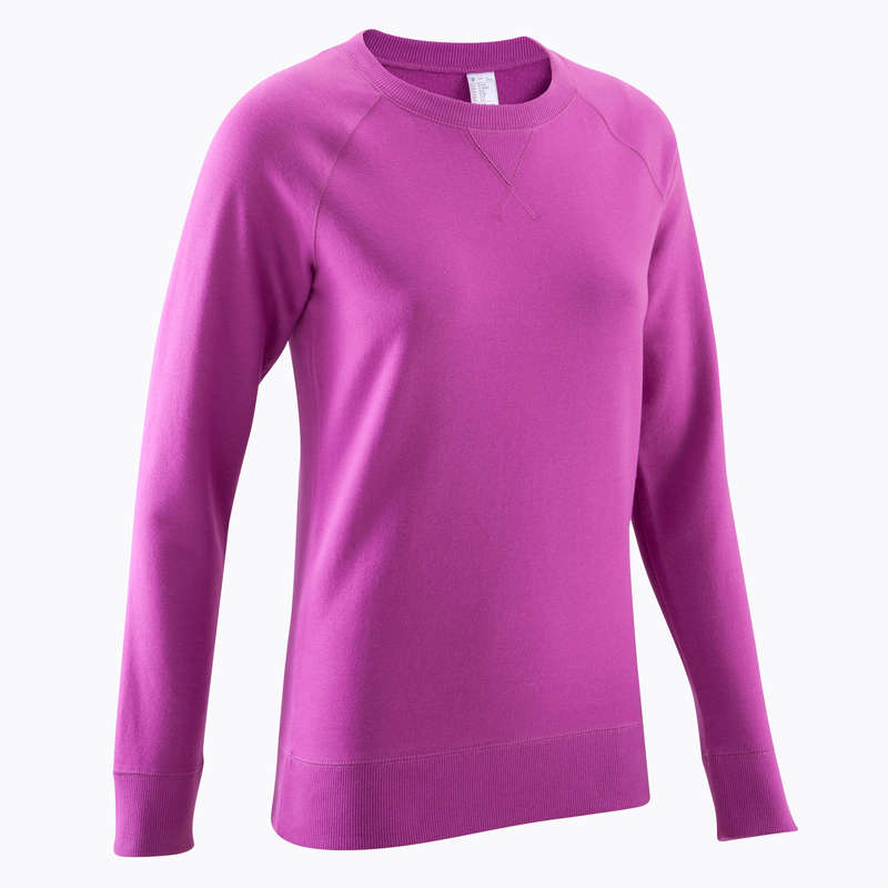Round neck sweatshirt women's Clearance