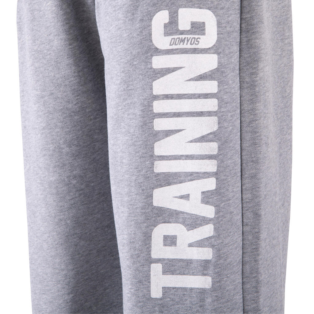 Jogginghose Loose Krafttraining Herren, hellgrau