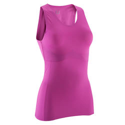 Débardeur galbant Fitness Shape+ rose femme