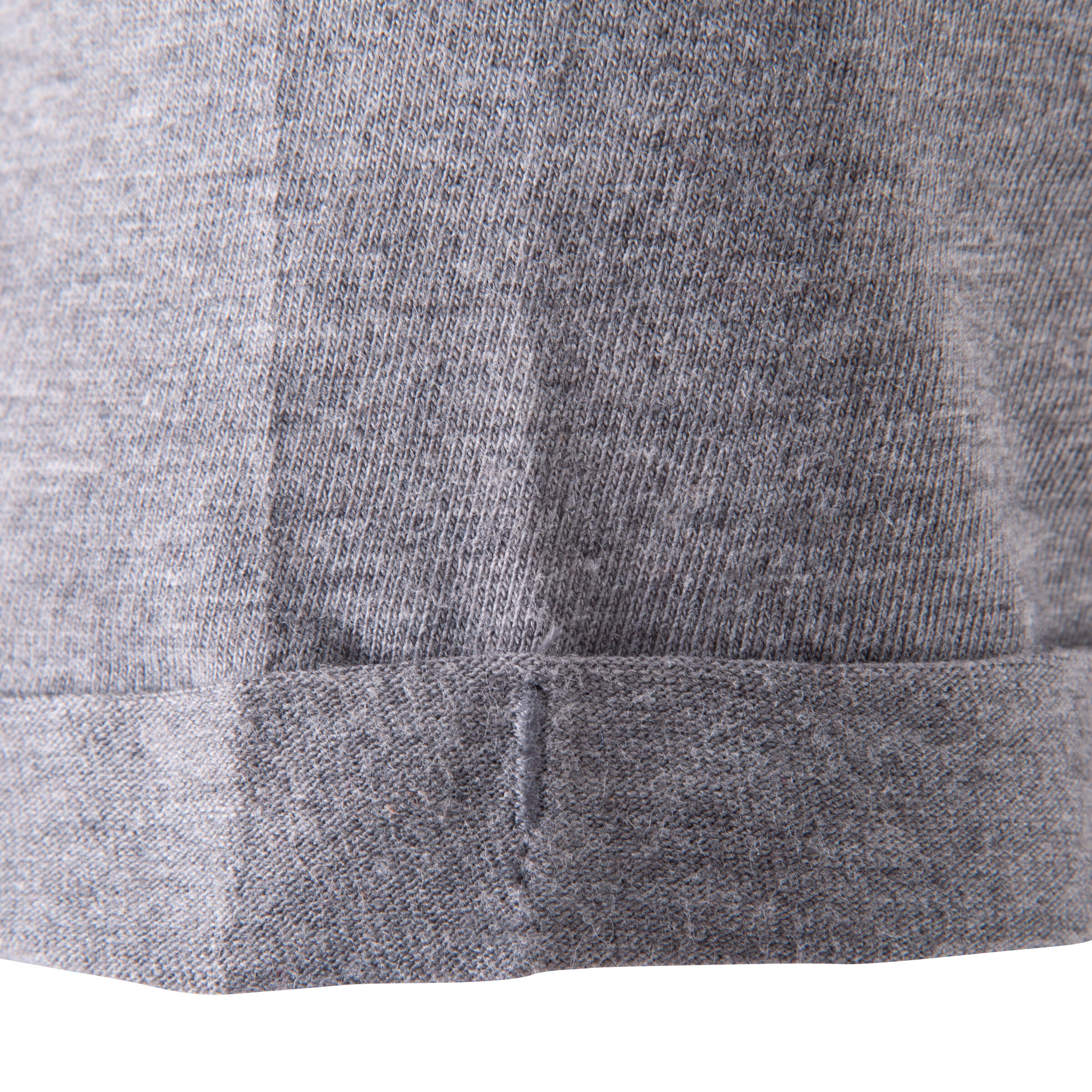 Women's Short-Sleeved Fitness Print T-shirt - Dark Grey 10/12