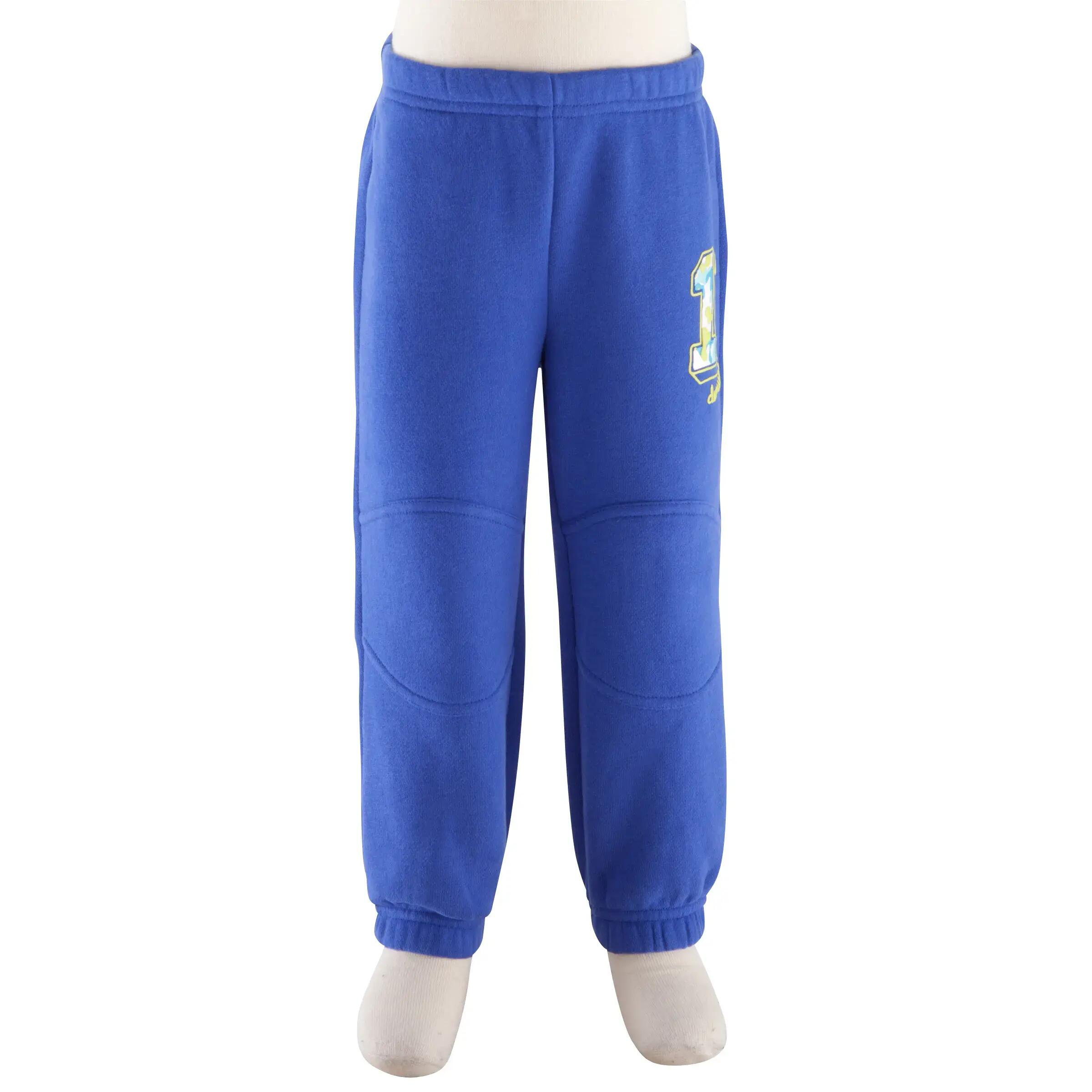 Baby Gym Brushed Jersey Trousers - Blue 8/11