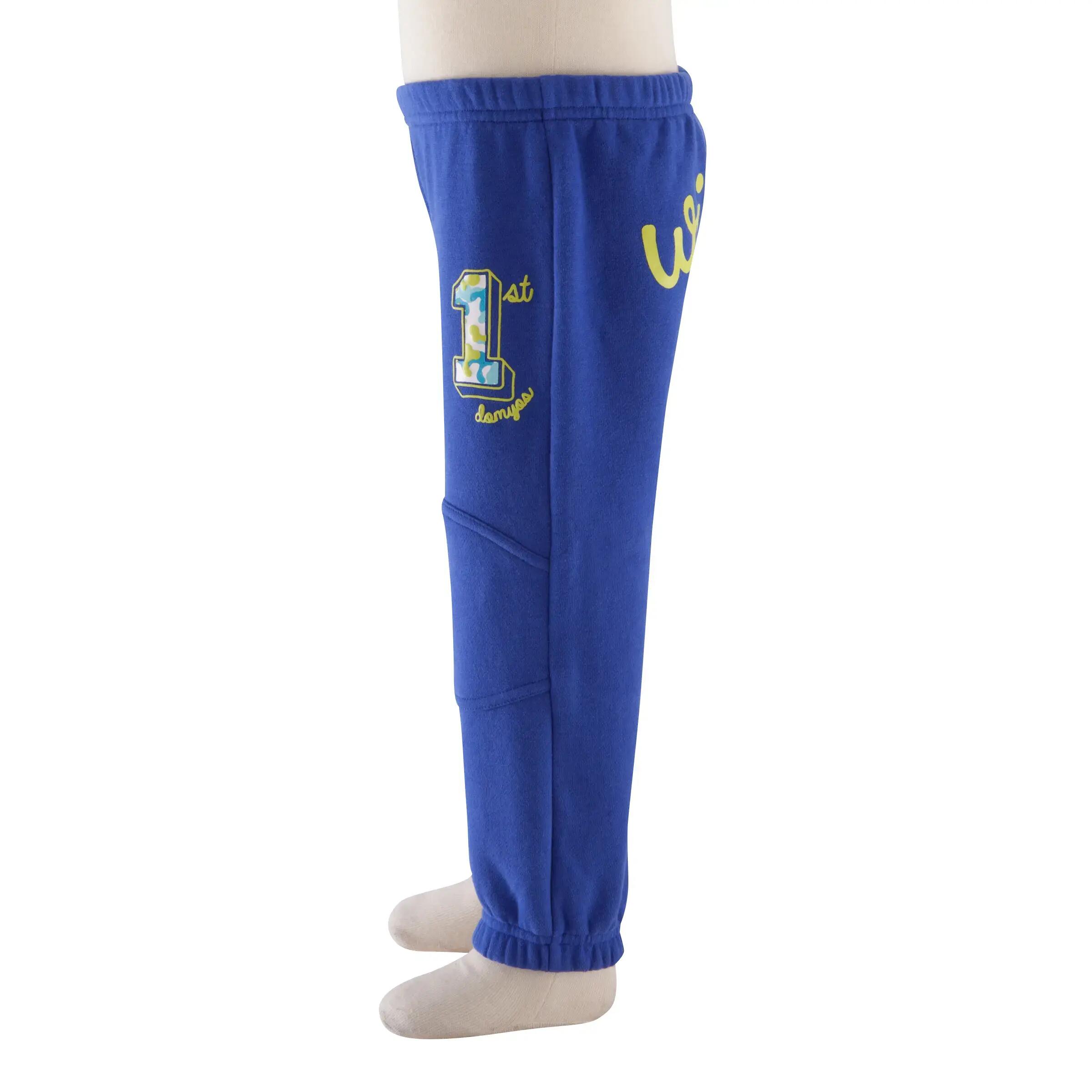 Baby Gym Brushed Jersey Trousers - Blue 11/11