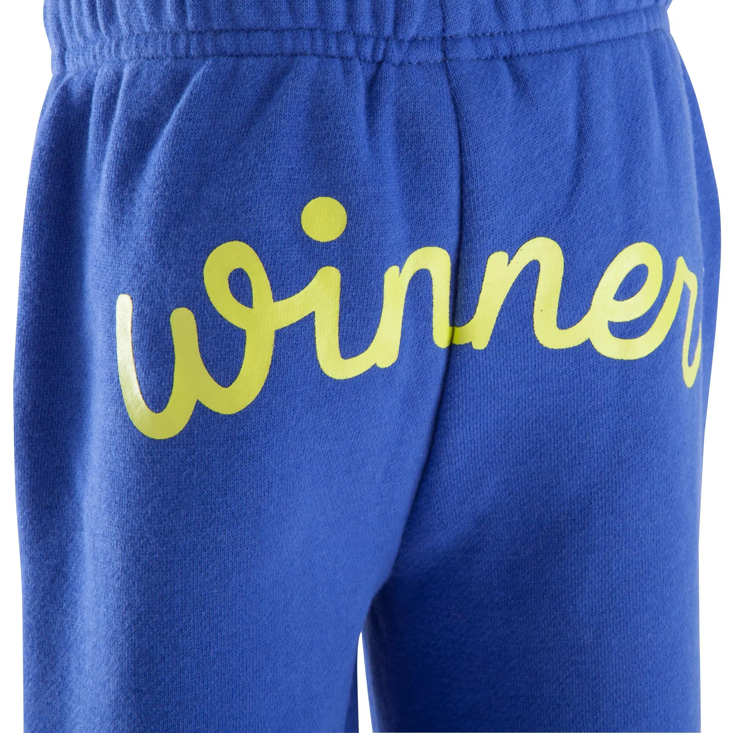 Baby Gym Brushed Jersey Trousers - Blue 4/11