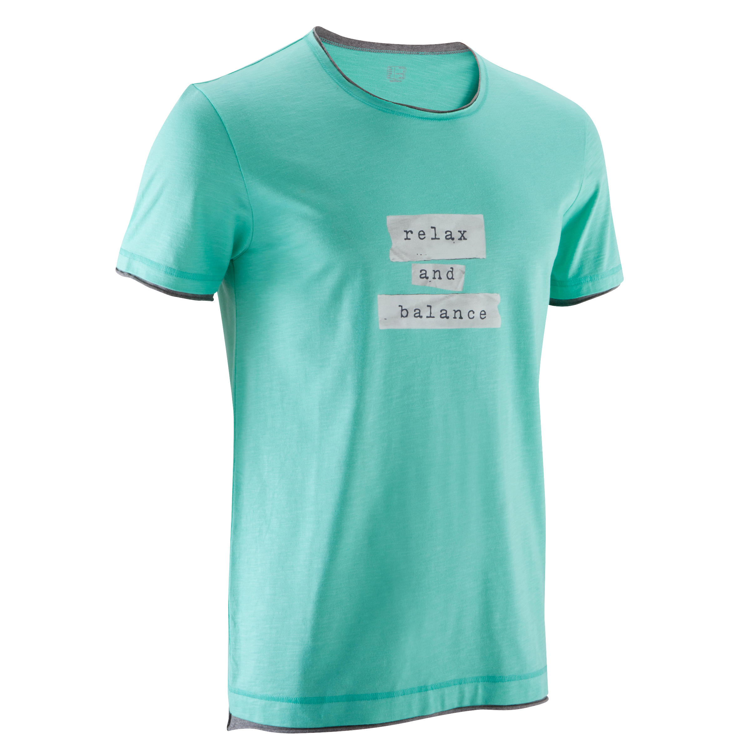 Gentle Gymnastics Yoga and Pilates Short-Sleeved Print T-shirt - Green 1/10