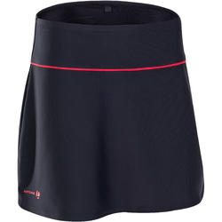 JUPE FEMME 730 GRIS FONCE TENNIS BADMINTON PADEL PING PONG SQUASH