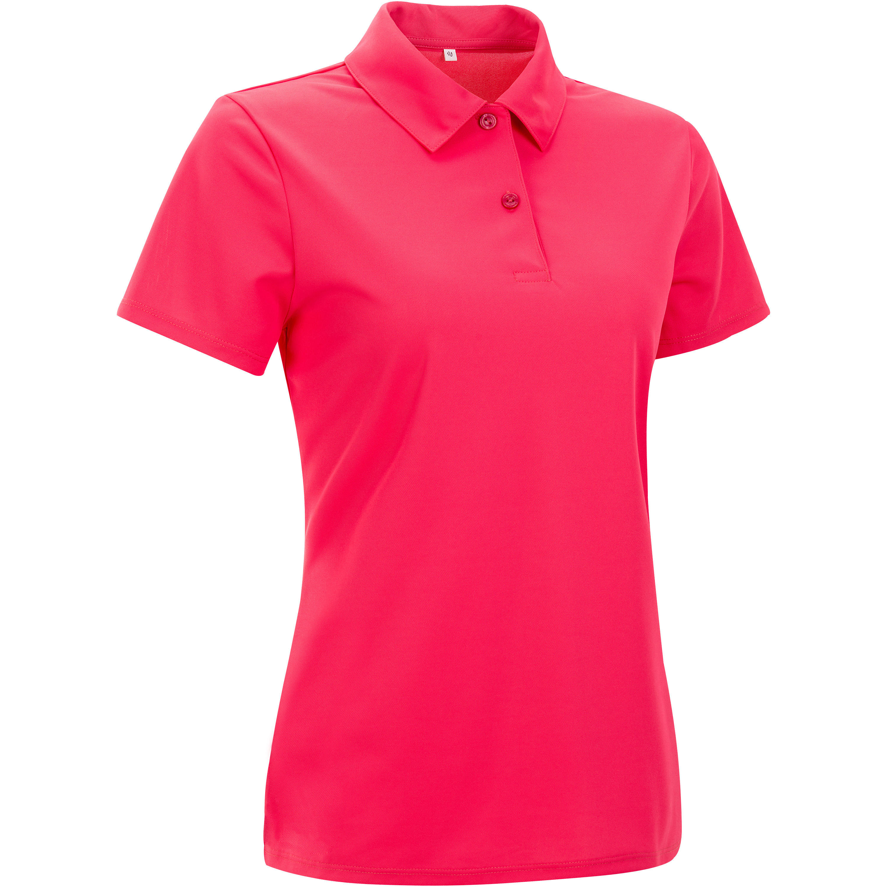 Essential Women's Tennis Badminton Padel Table Tennis Squash Polo Shirt - Pink 1/6