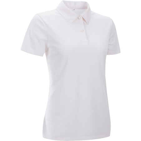 Γυναικείο μπλουζάκι πόλο για tennis 100 - Λευκό