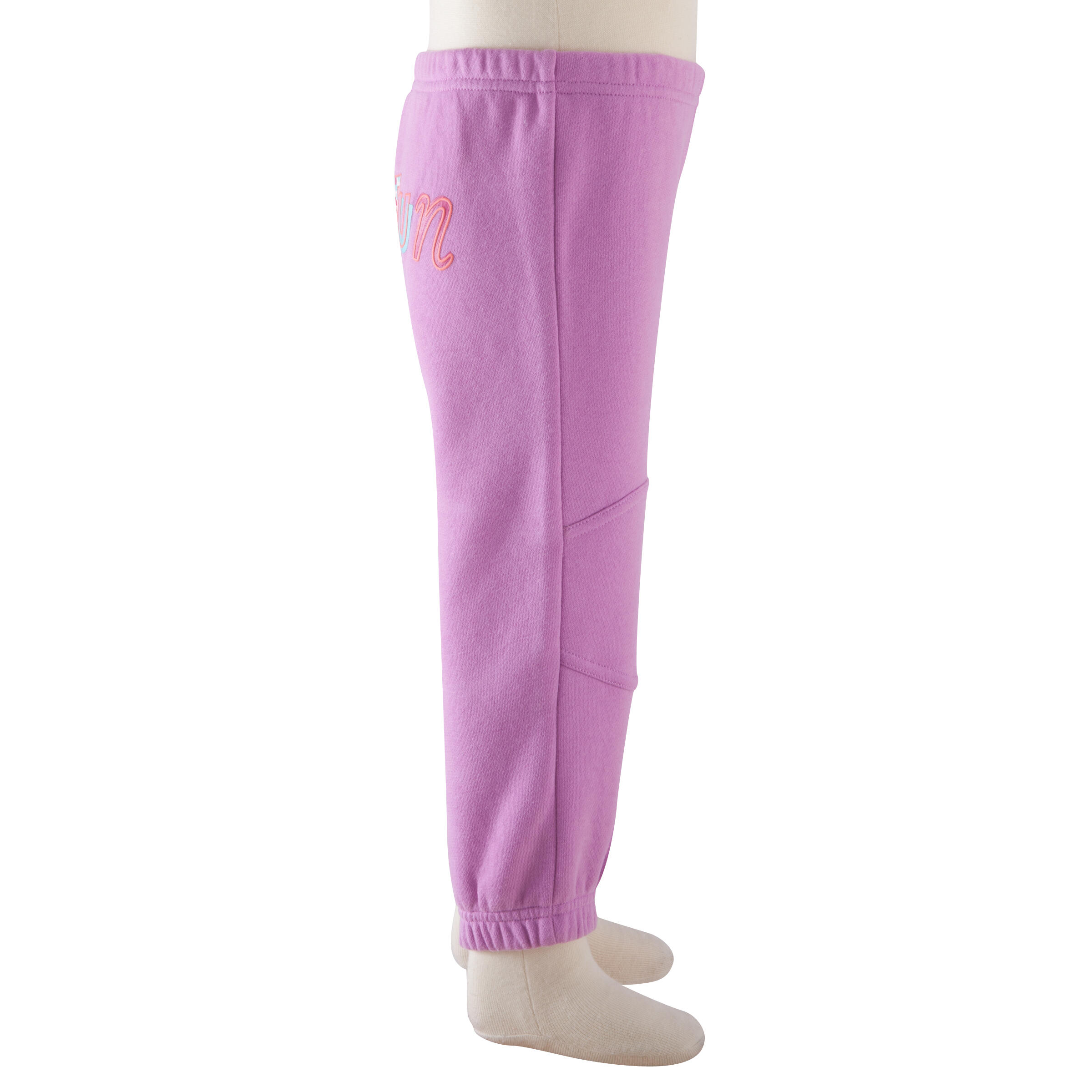 Trainingshose Baumwolle Baby, violett 10/12