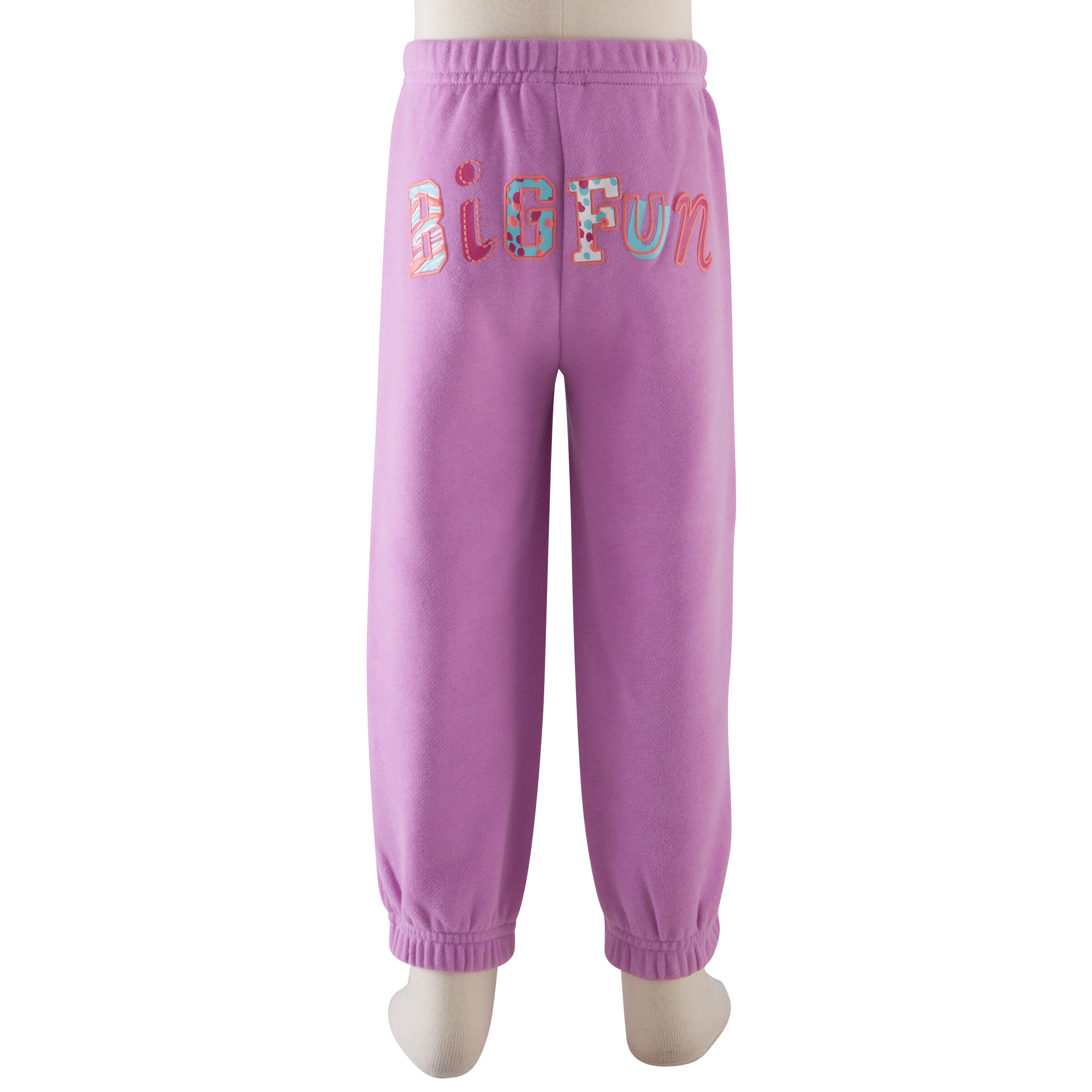 Trainingshose Baumwolle Baby, violett 11/12