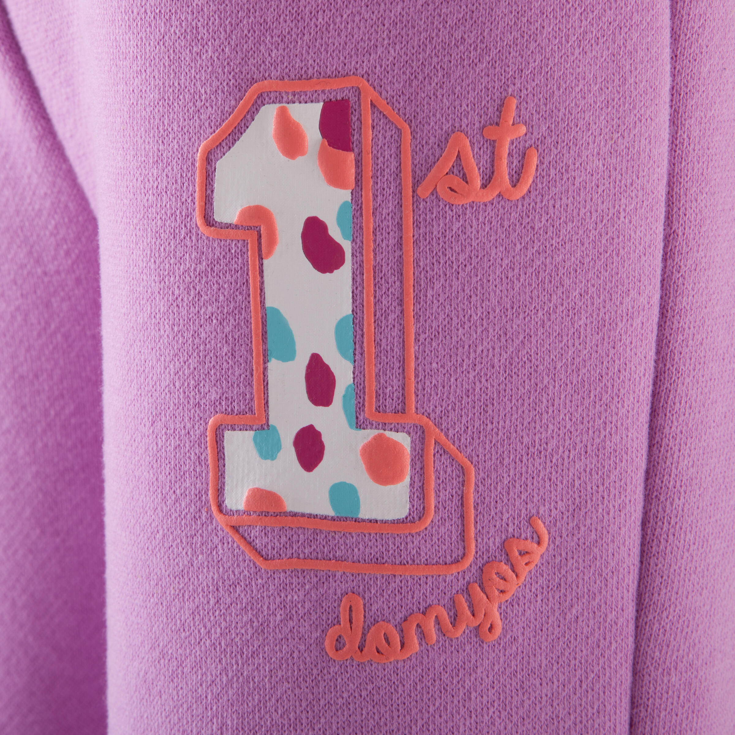 Trainingshose Baumwolle Baby, violett 5/12