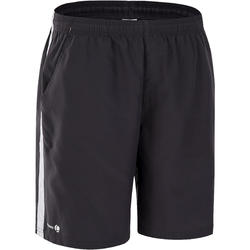 SHORT HOMME 730 GRIS BLANC TENNIS BADMINTON PADEL PING PONG SQUASH