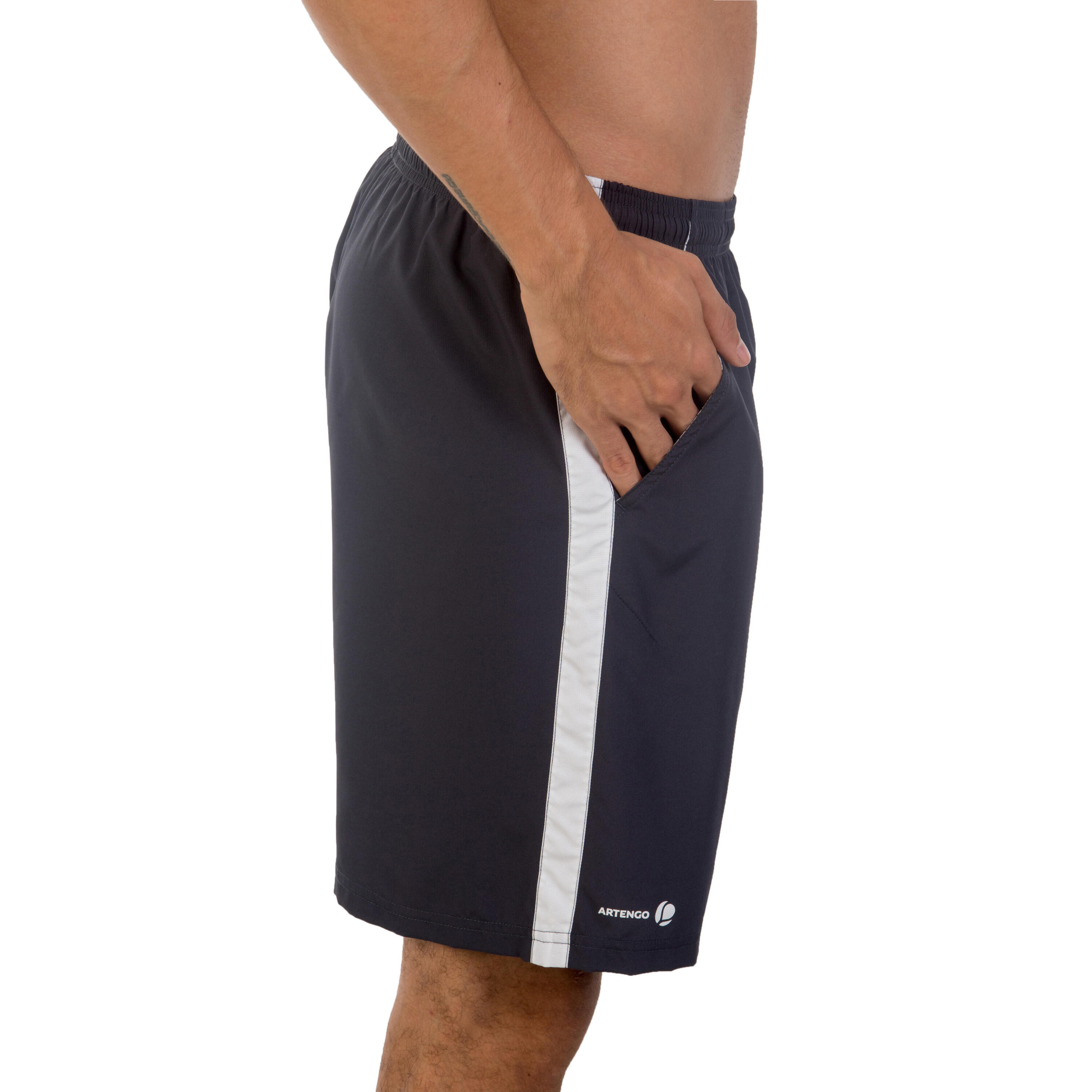 730 Tennis Badminton Padel Ping Pong Squash Shorts - Grey/white 5/8