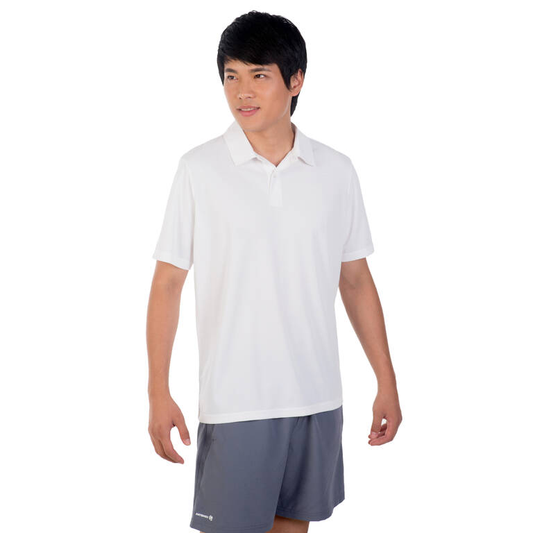 700 Tennis Badminton Padel Table Tennis Squash Polo Shirt - White