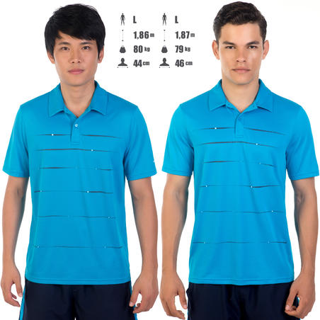 730 Tennis Badminton Padel Table Tennis Squash Polo Shirt - Blue