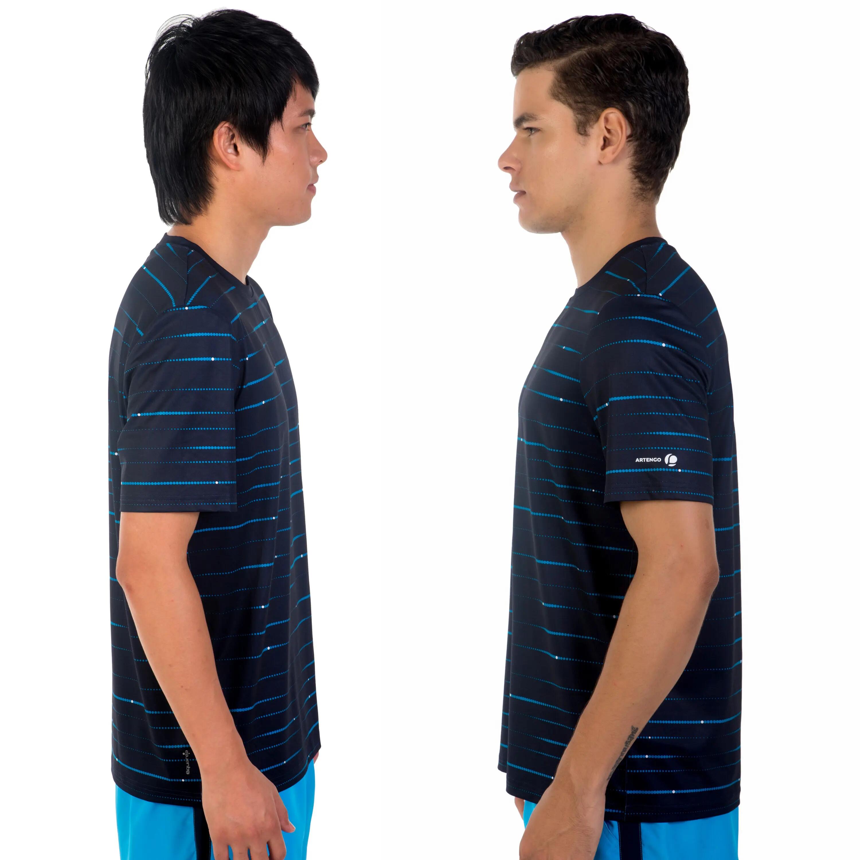 730 Tennis Badminton Padel Table Tennis Squash T-Shirt - Navy Blue 4/7