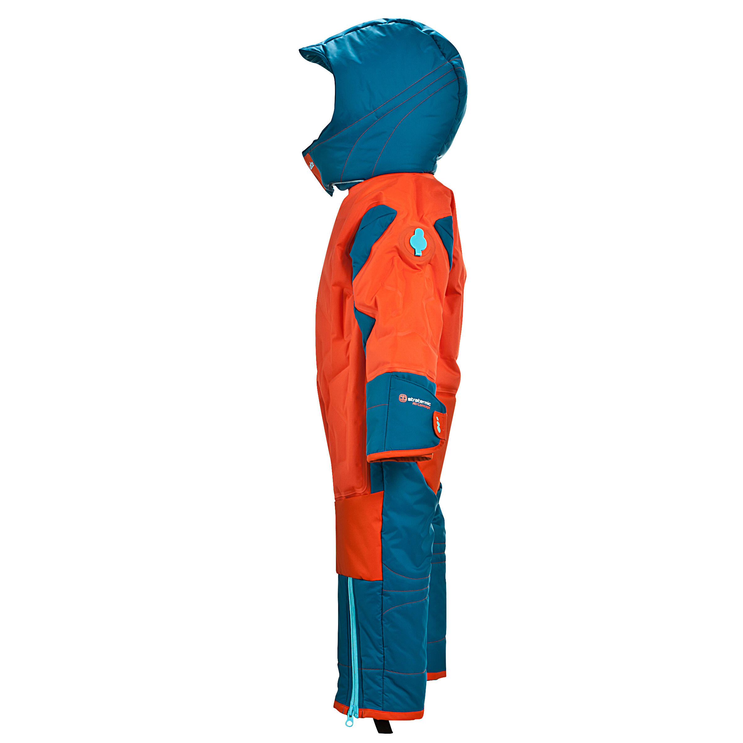 Mono esqui bebe AIRCOMBI Rojo anaranjado azul Decathlon