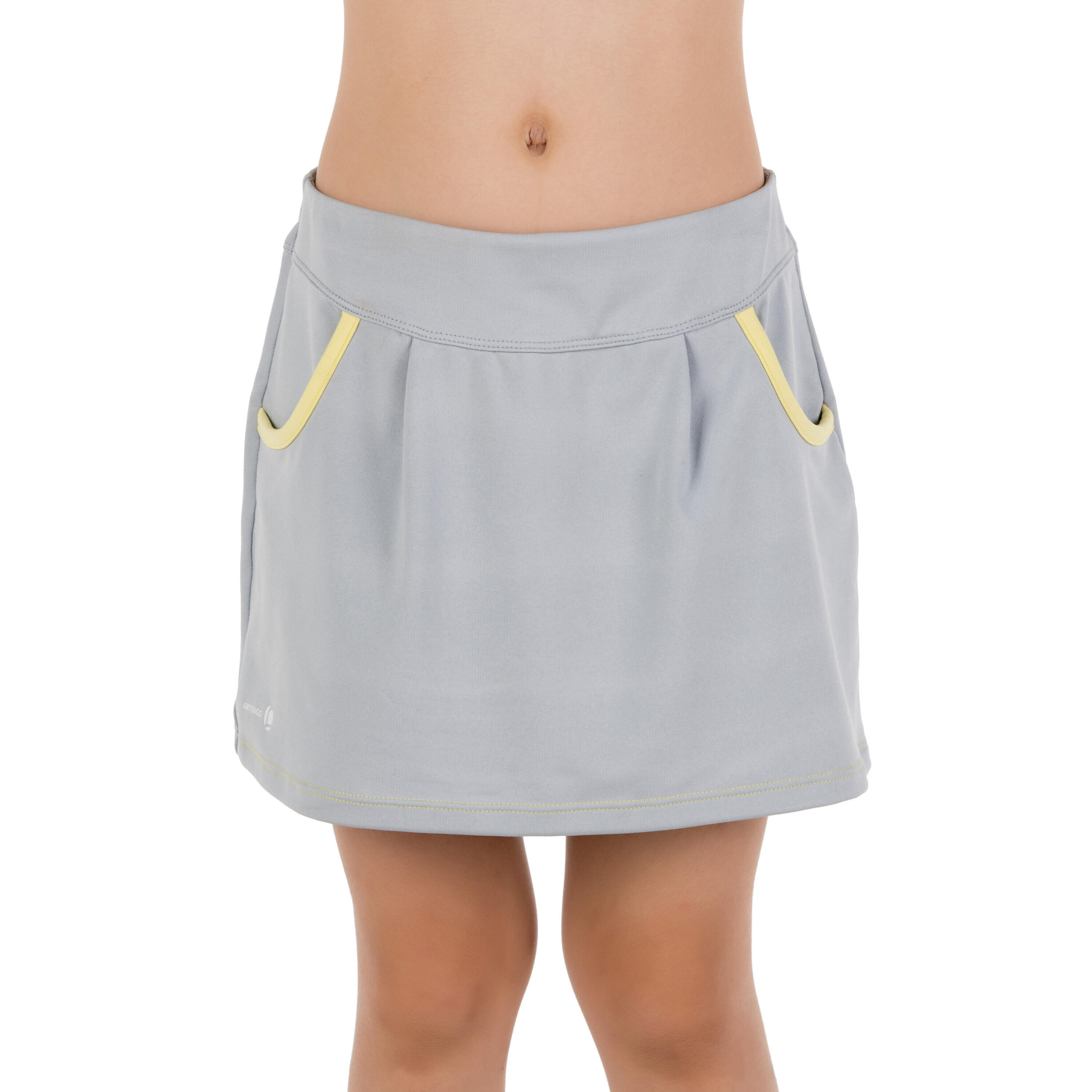 730 Girls' Tennis Badminton Padel Table Tennis Squash Skirt - Grey 2/13