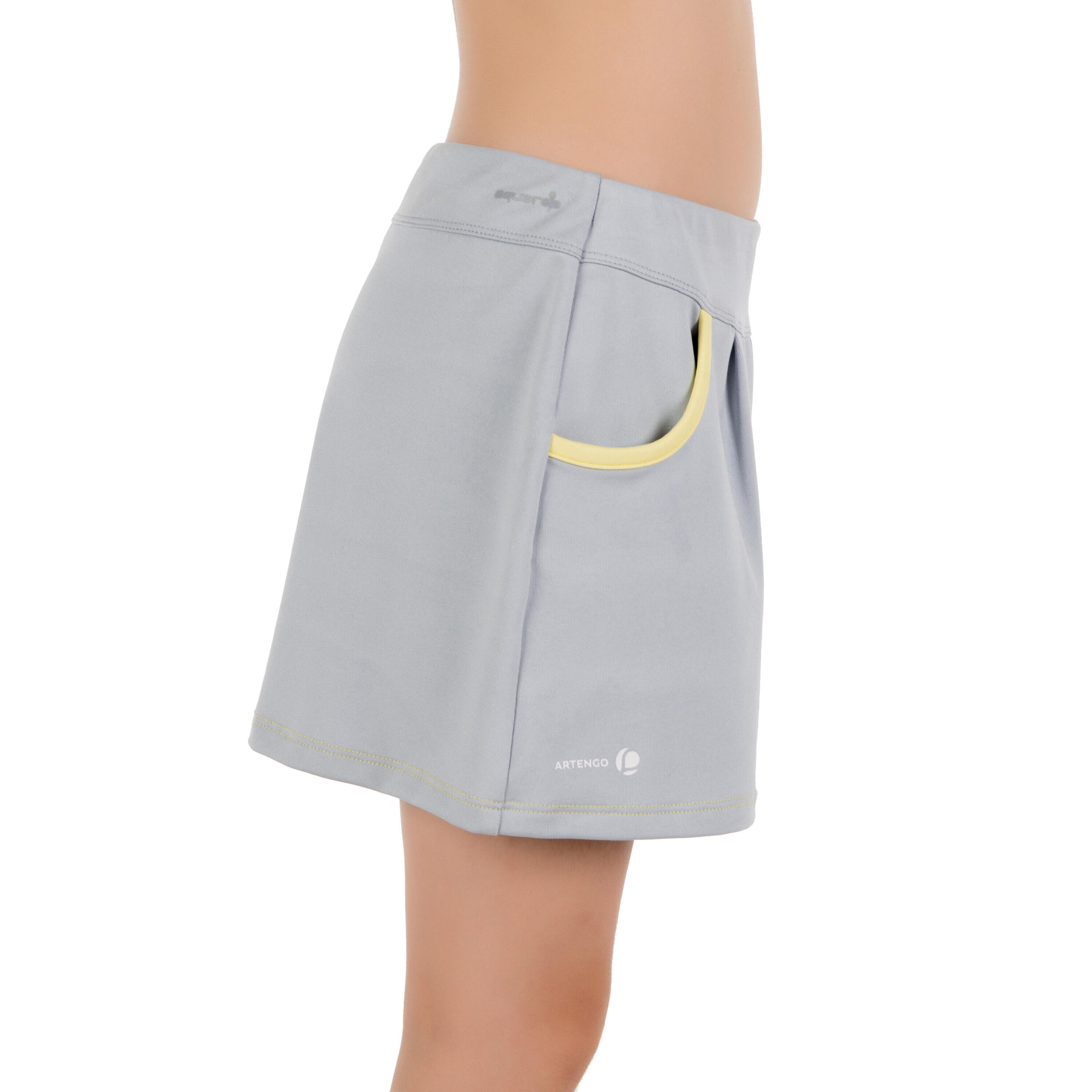 730 Girls' Tennis Badminton Padel Table Tennis Squash Skirt - Grey 4/13
