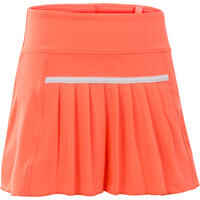 860 Girls' Tennis Badminton Padel Table Tennis Squash Skirt - Orange
