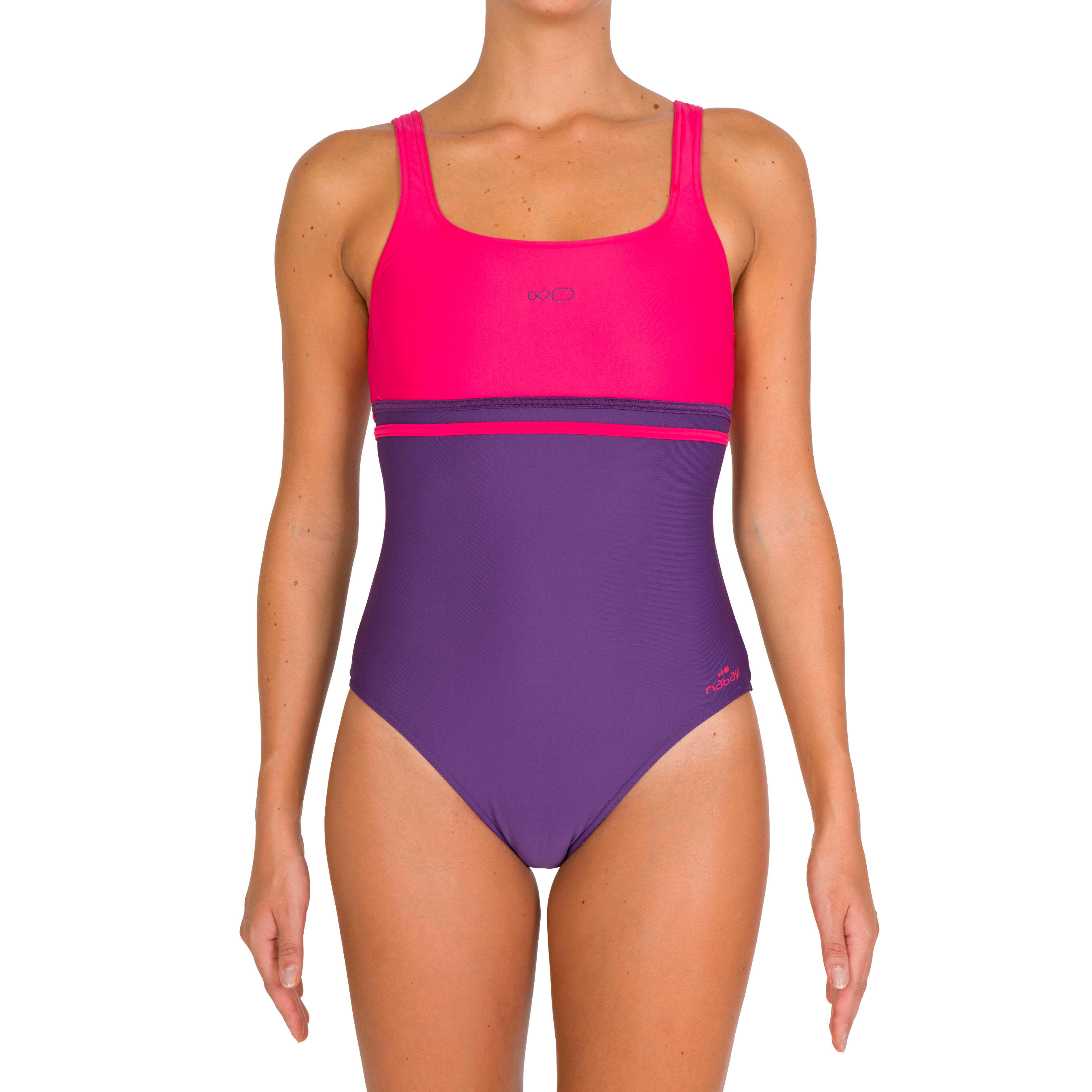 Loran women's one-piece swimsuit - Purple Pink 4/11