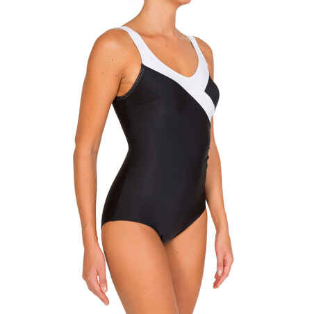 Women's 1-piece Swimsuit Karli Black White