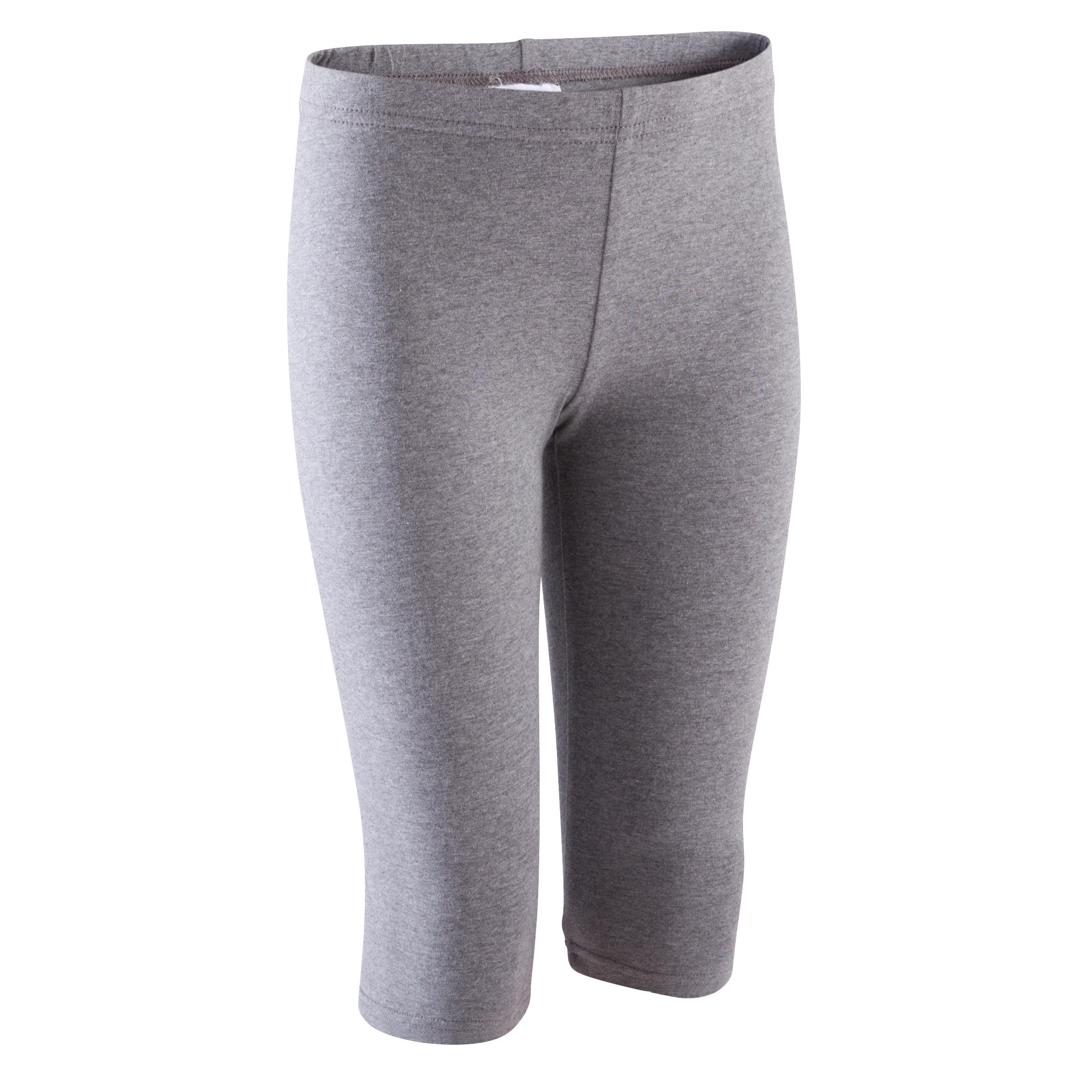 DOMYOS Girls' Fitness Cropped Bottoms - Grey