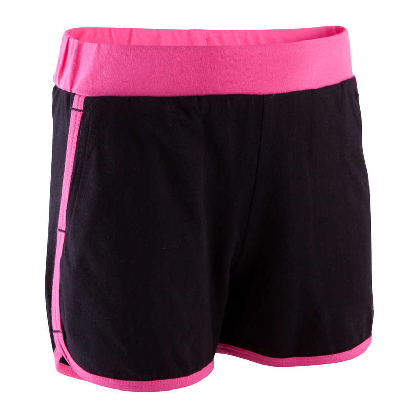 DOMYOS Girls' Gym Shorts - Black | Decathlon