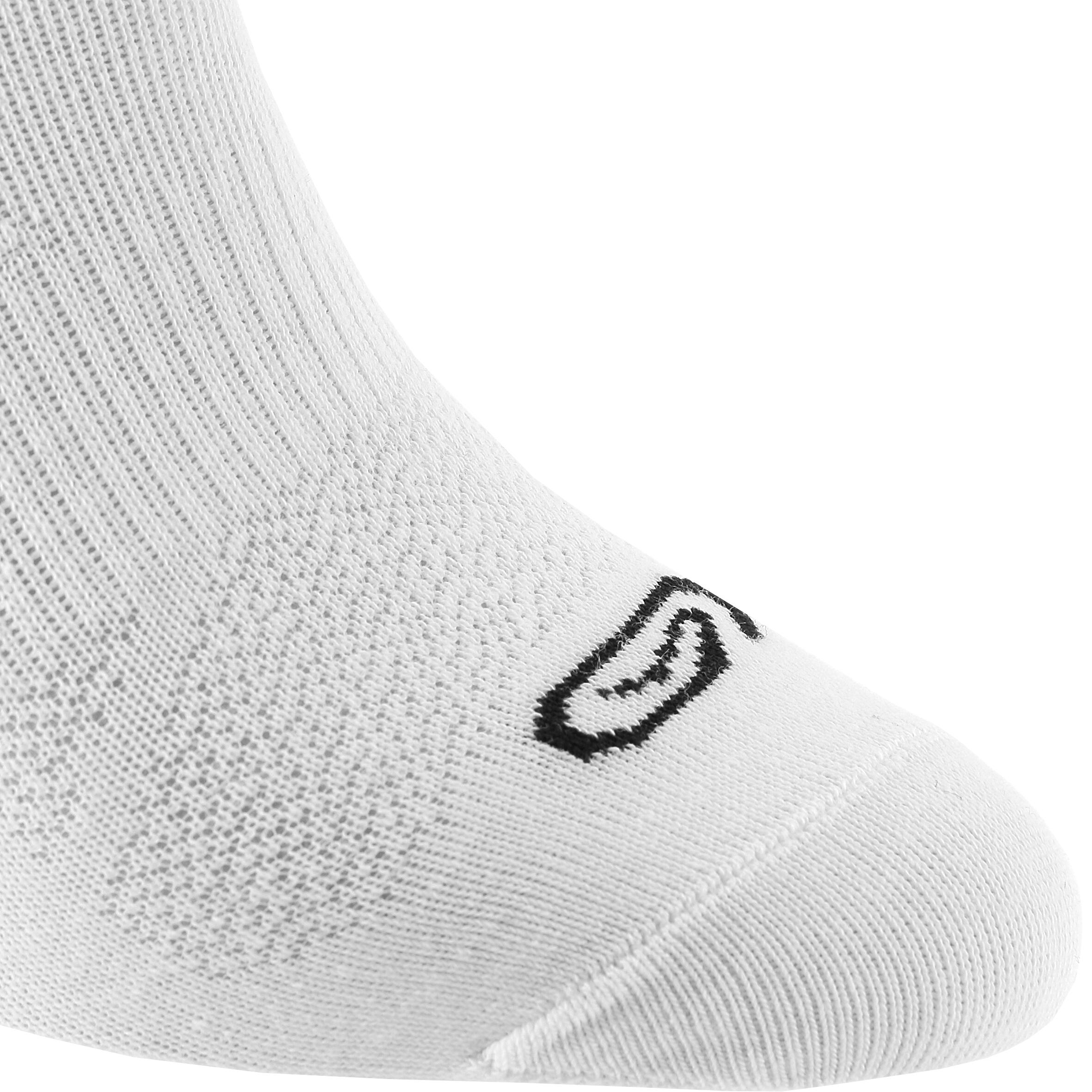 Children's Running Socks Pack Of 2 - Black White 3/5