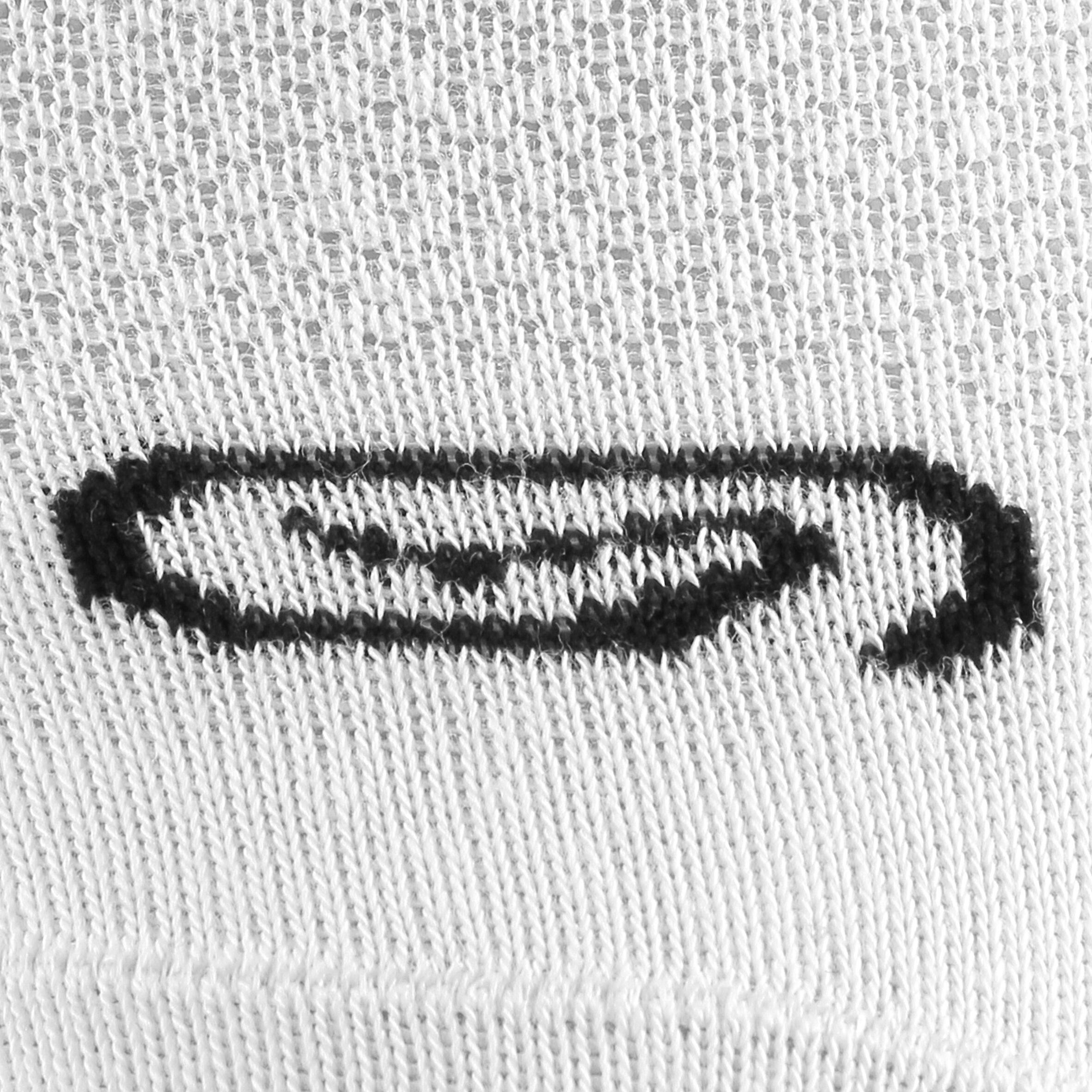 Children's Running Socks Pack Of 2 - Black White 5/5