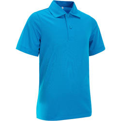 POLO JUNIOR ESSENTIEL BLEU TENNIS BADMINTON PADEL PING PONG SQUASH