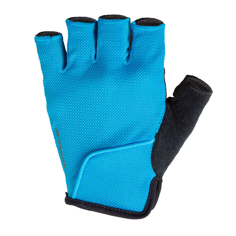 TRIBAN 500 Road Cycling Gloves Blue Decathlon