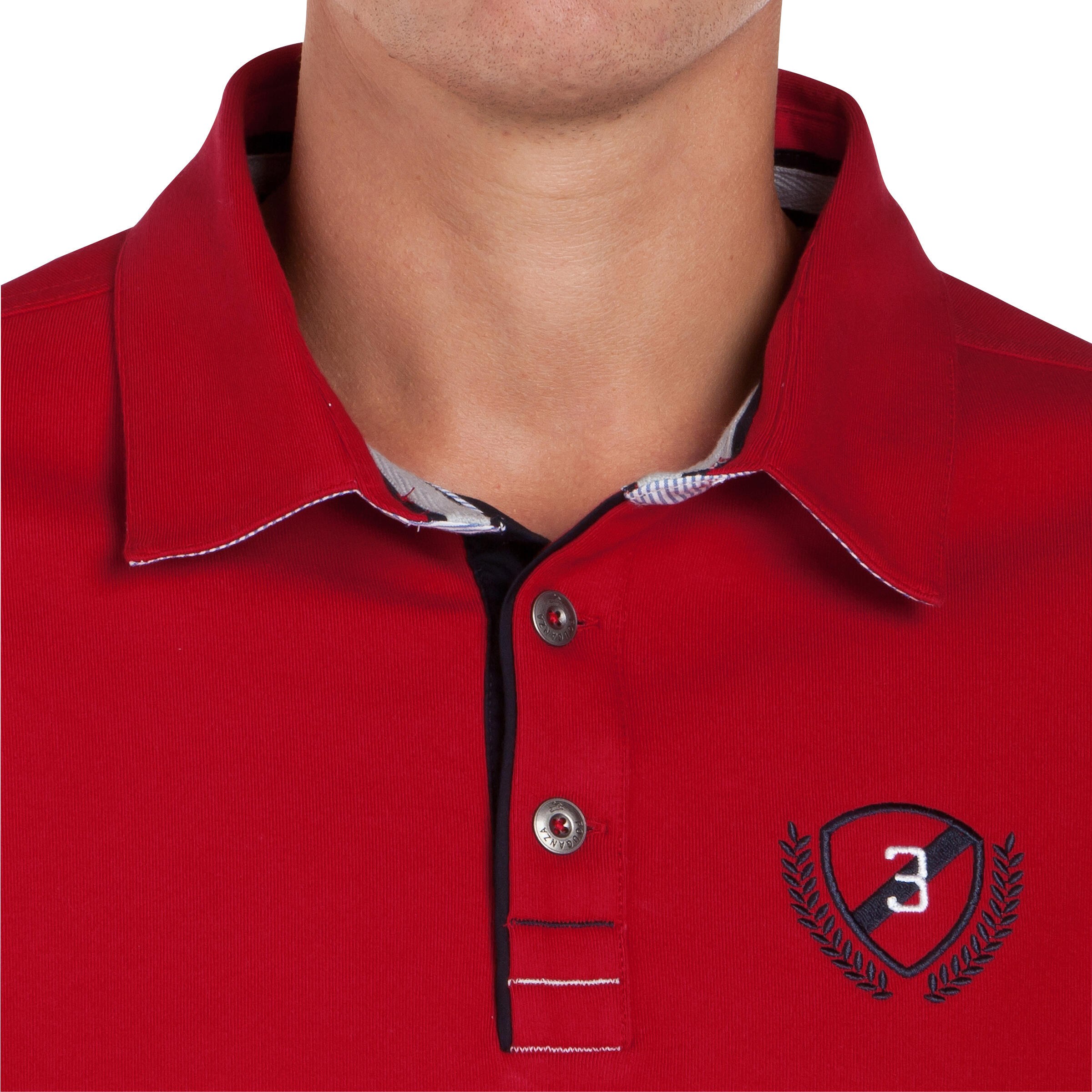 Blason Long-Sleeved Horse Riding Polo - Red 6/16