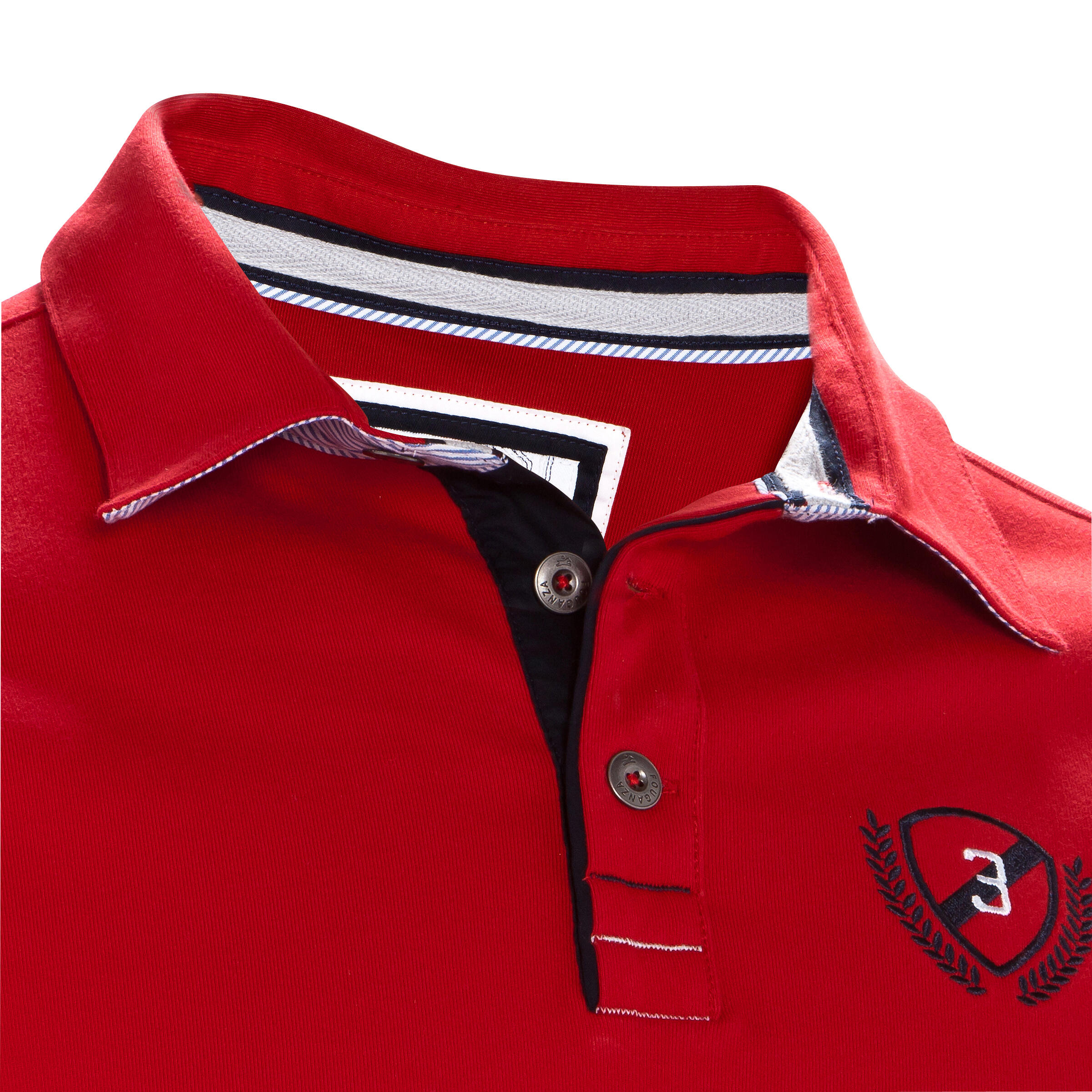 Blason Long-Sleeved Horse Riding Polo - Red 7/16