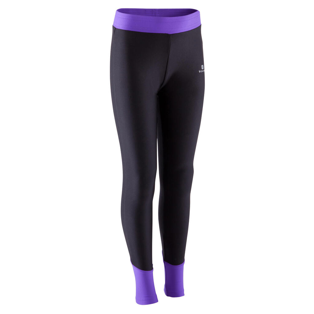 Leggings Kinder schwarz rosa