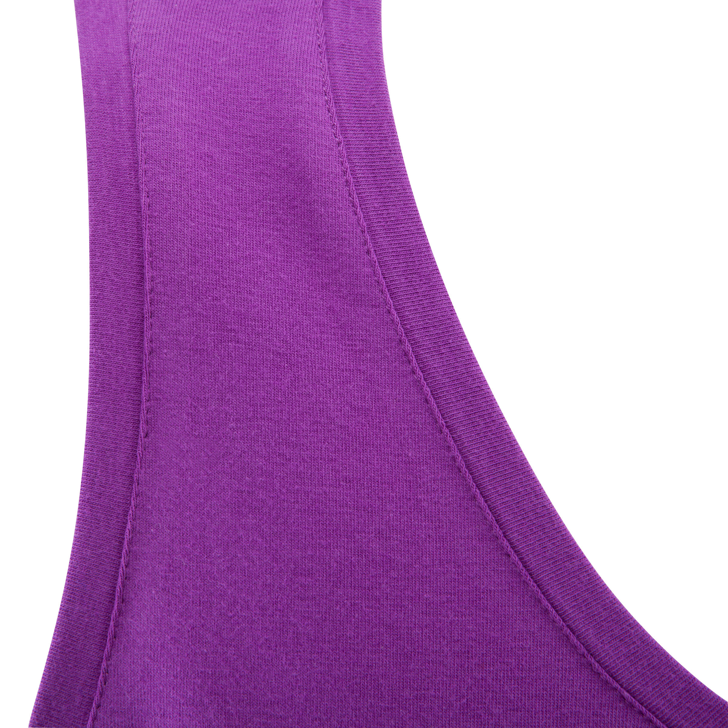 Women's Gentle Gymnastics and Yoga Basic Organic Cotton Jersey Tank Top - Purple 7/11