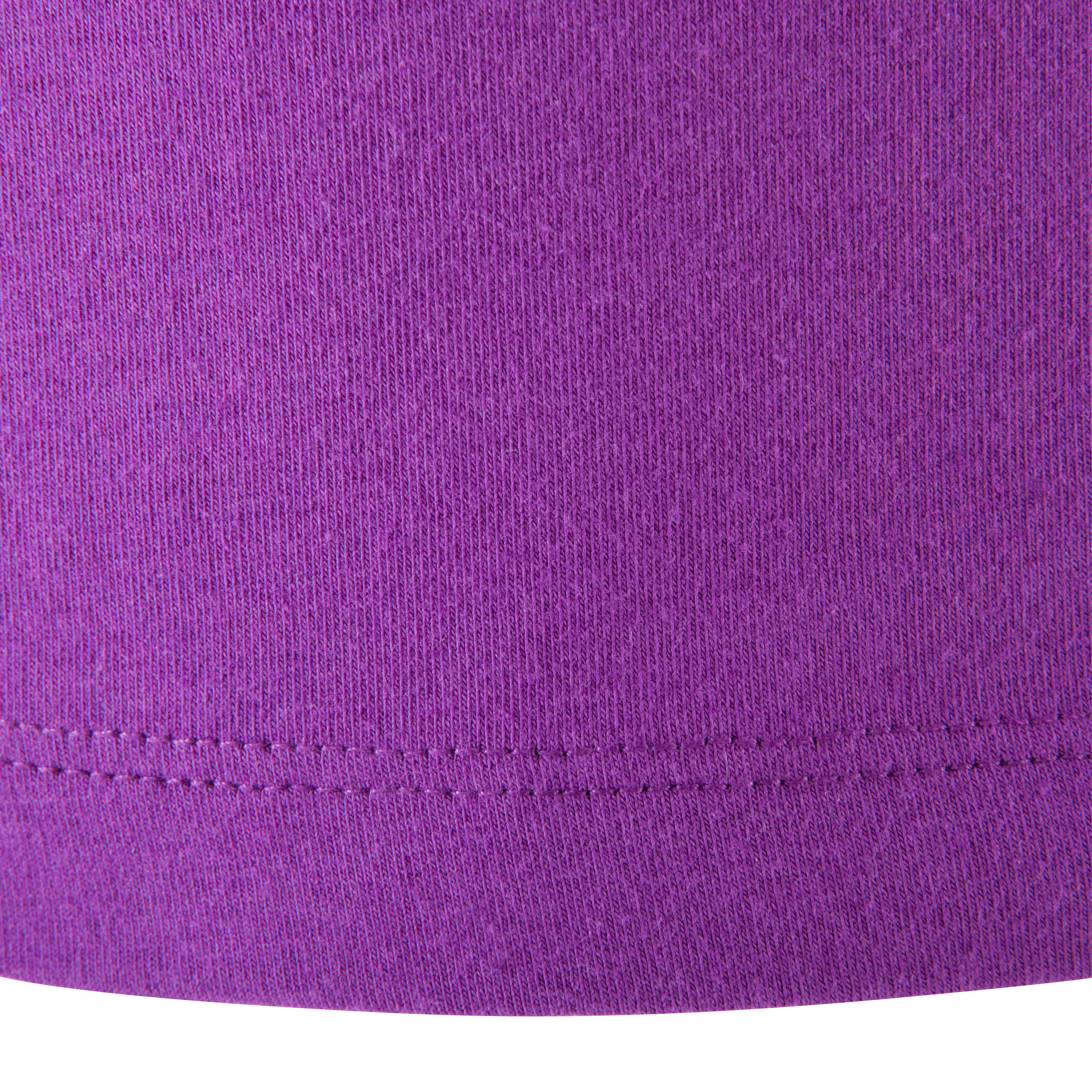 Women's Gentle Gymnastics and Yoga Basic Organic Cotton Jersey Tank Top - Purple 10/11