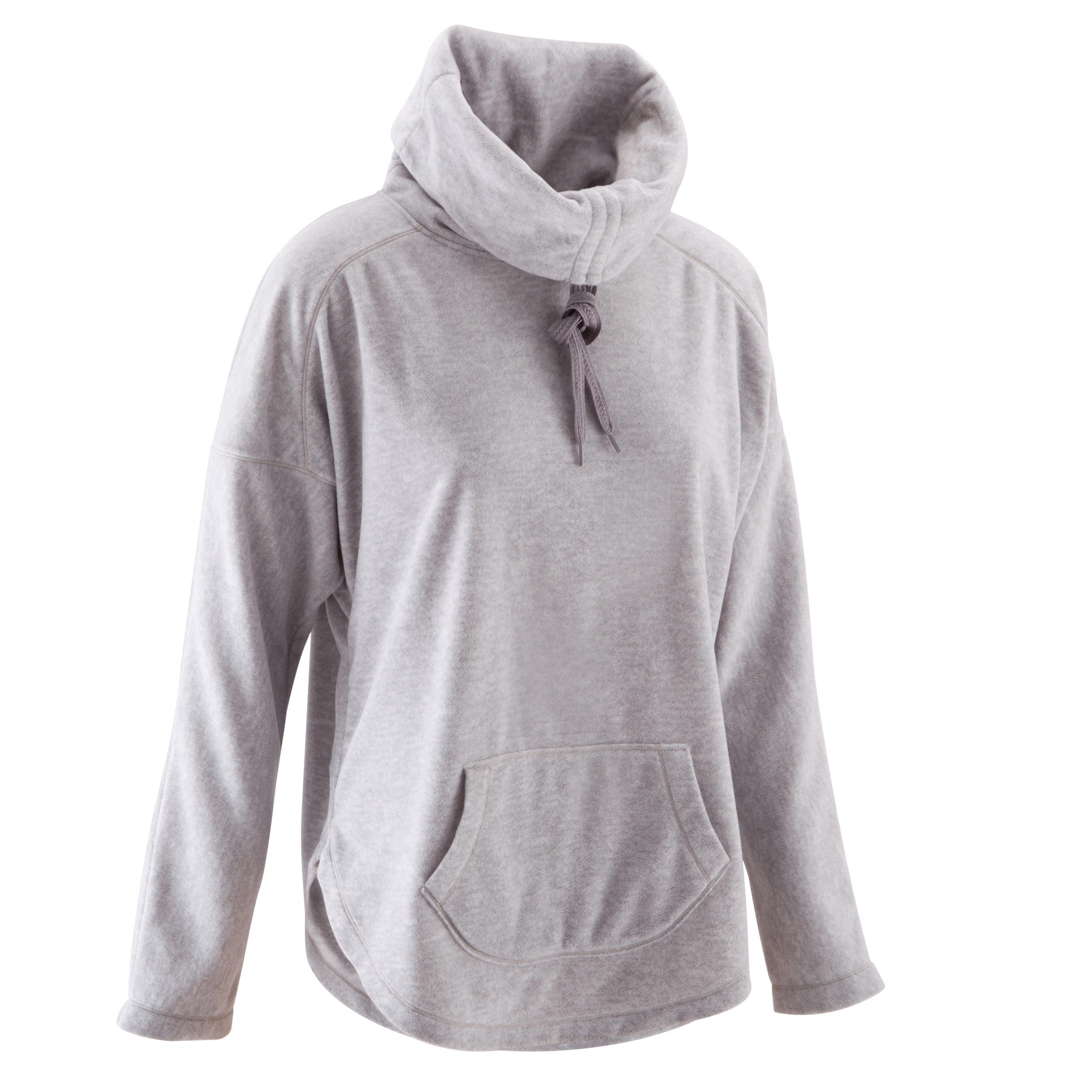DOMYOS Women's Relaxation Yoga Fleece Sweatshirt - Grey