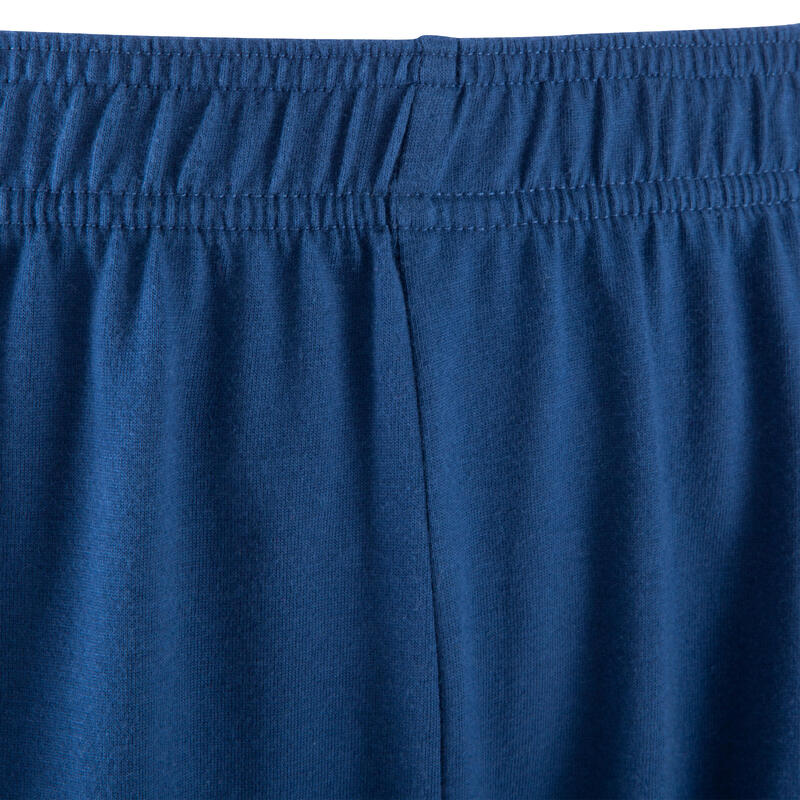 Short basic gym douce, yoga, pilates, homme, bleu