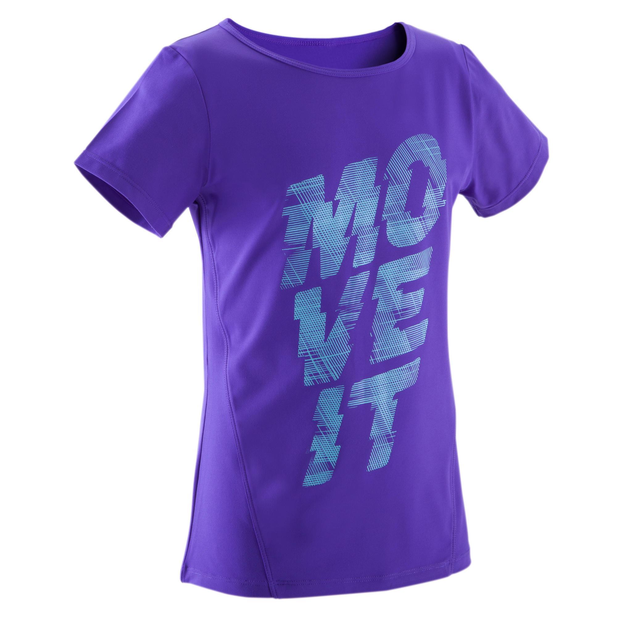 tee shirt violet decathlon