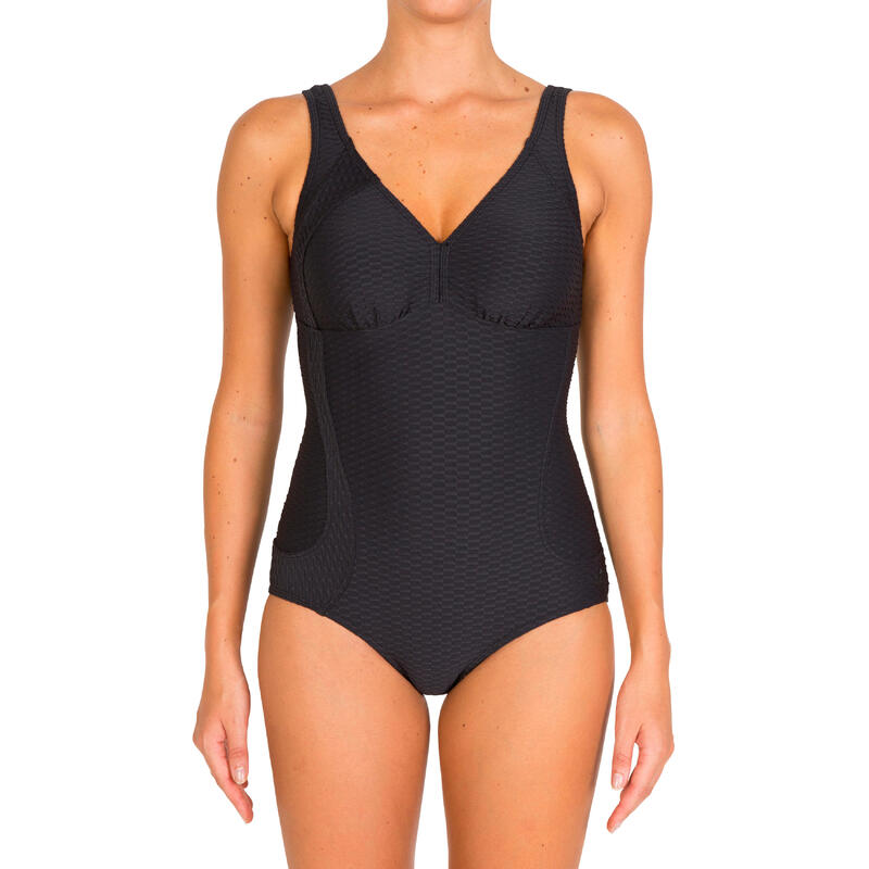 Maillot de bain gainant une pièce femme Kaipearl Noir