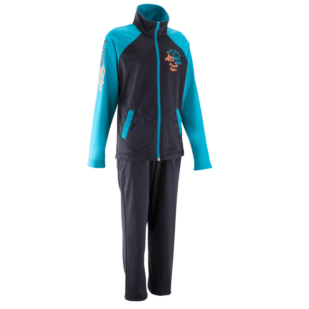 Teddy+ girls' gym tracksuit - blue