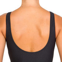 KAIPEARL women's one piece body-sculpting swimsuit - black