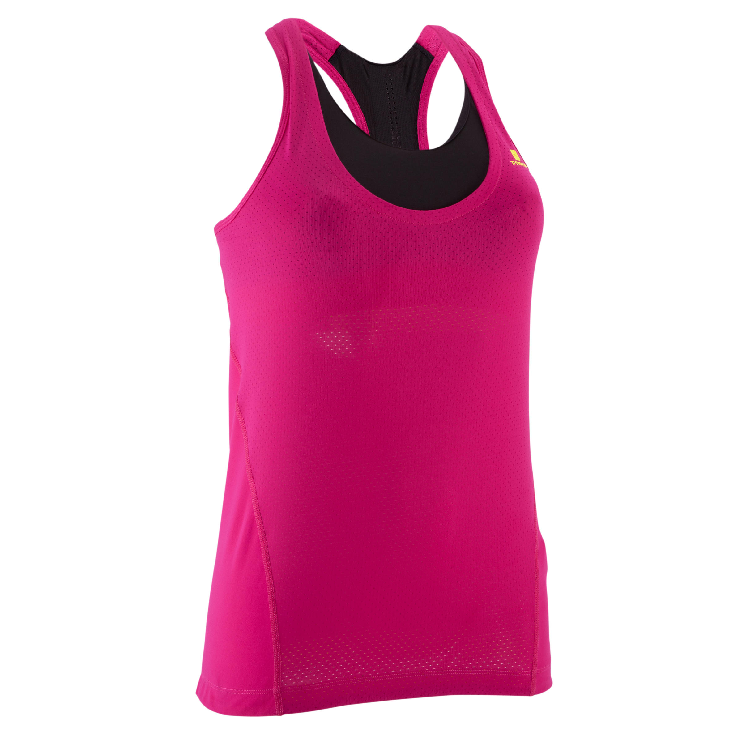 Breathe Booster Women's Fitness Tank Top - Pink Black 1/14