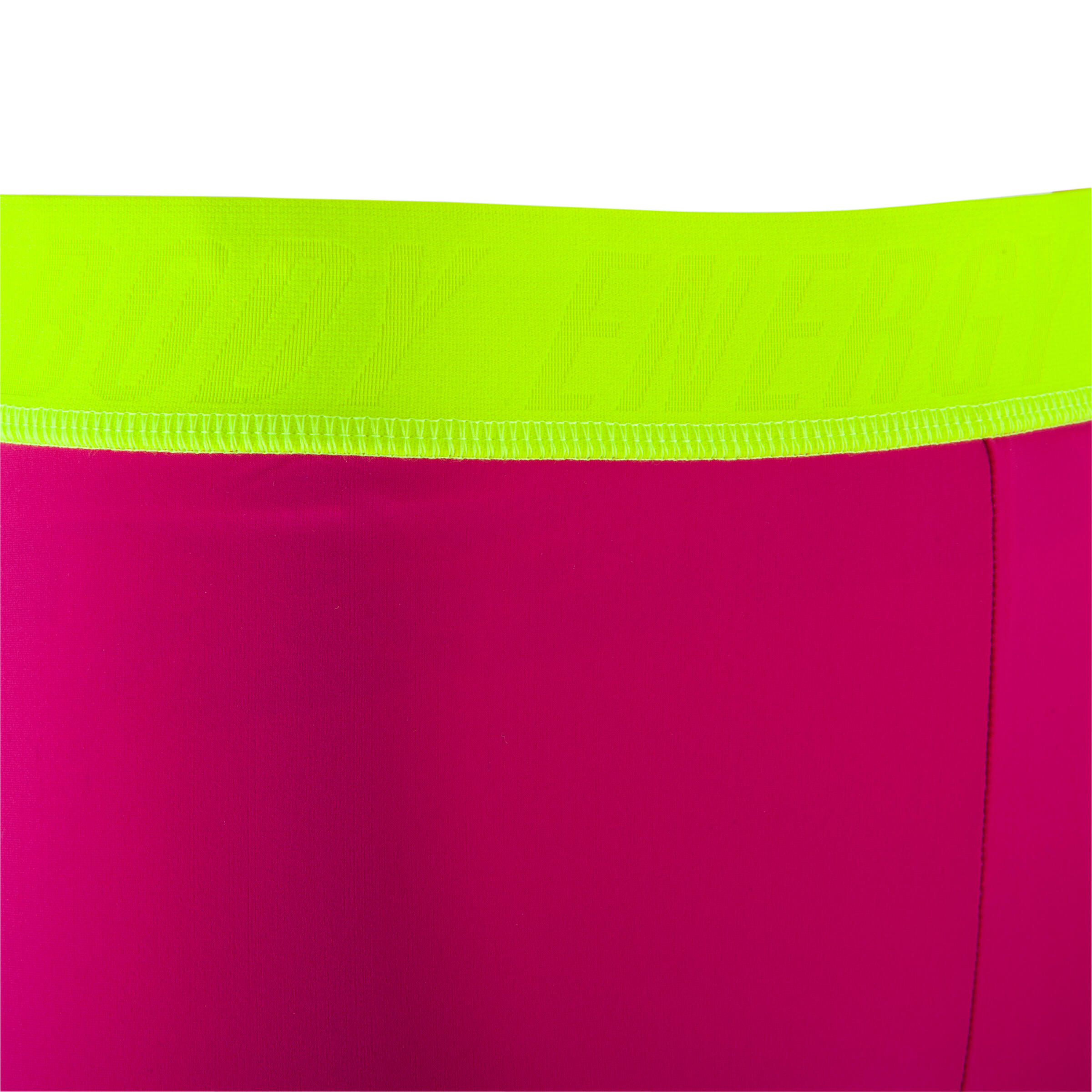 Breathe Booster Women's Fitness 7/8 Leggings - Pink/Neon Yellow 6/12