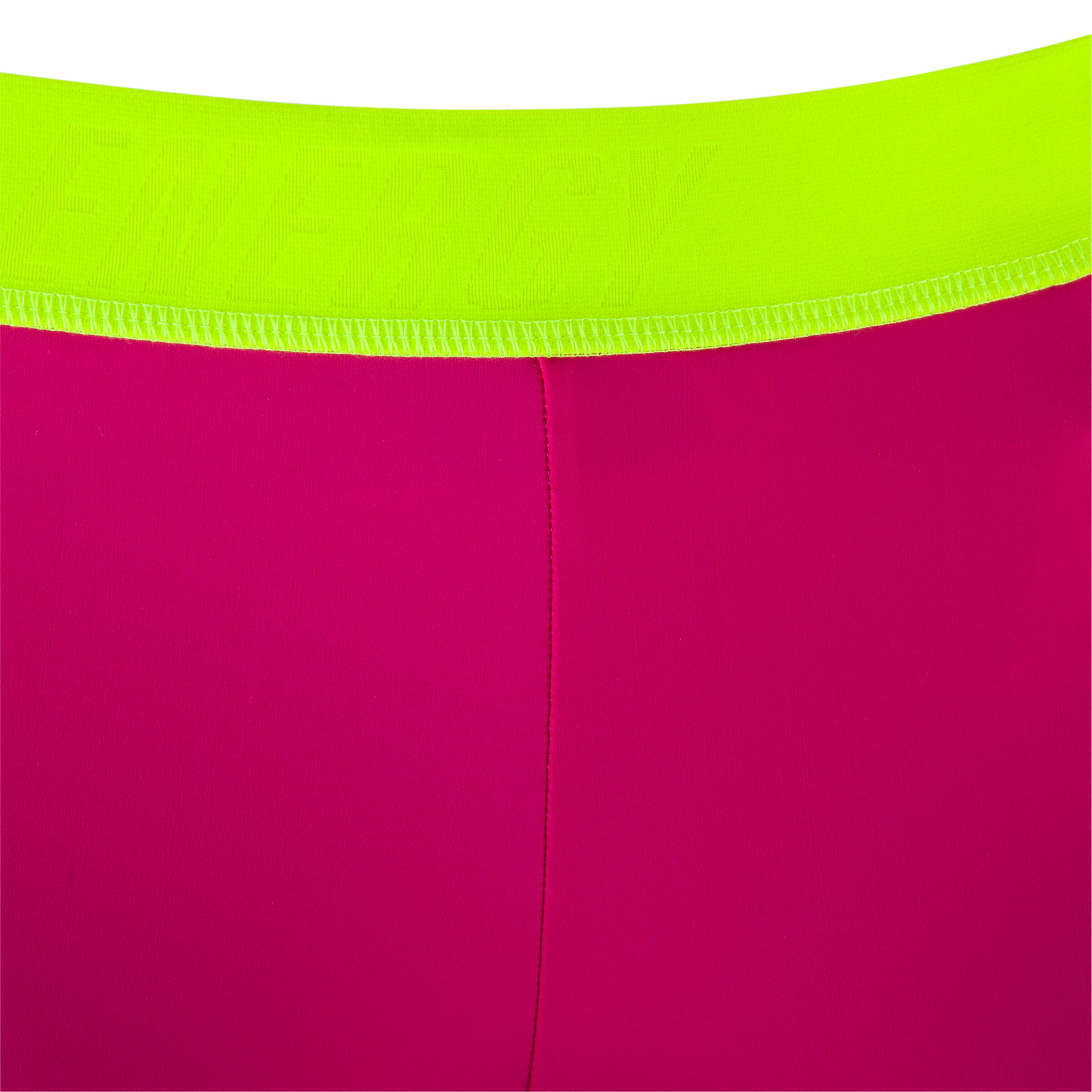 Breathe Booster Women's Fitness 7/8 Leggings - Pink/Neon Yellow 7/12