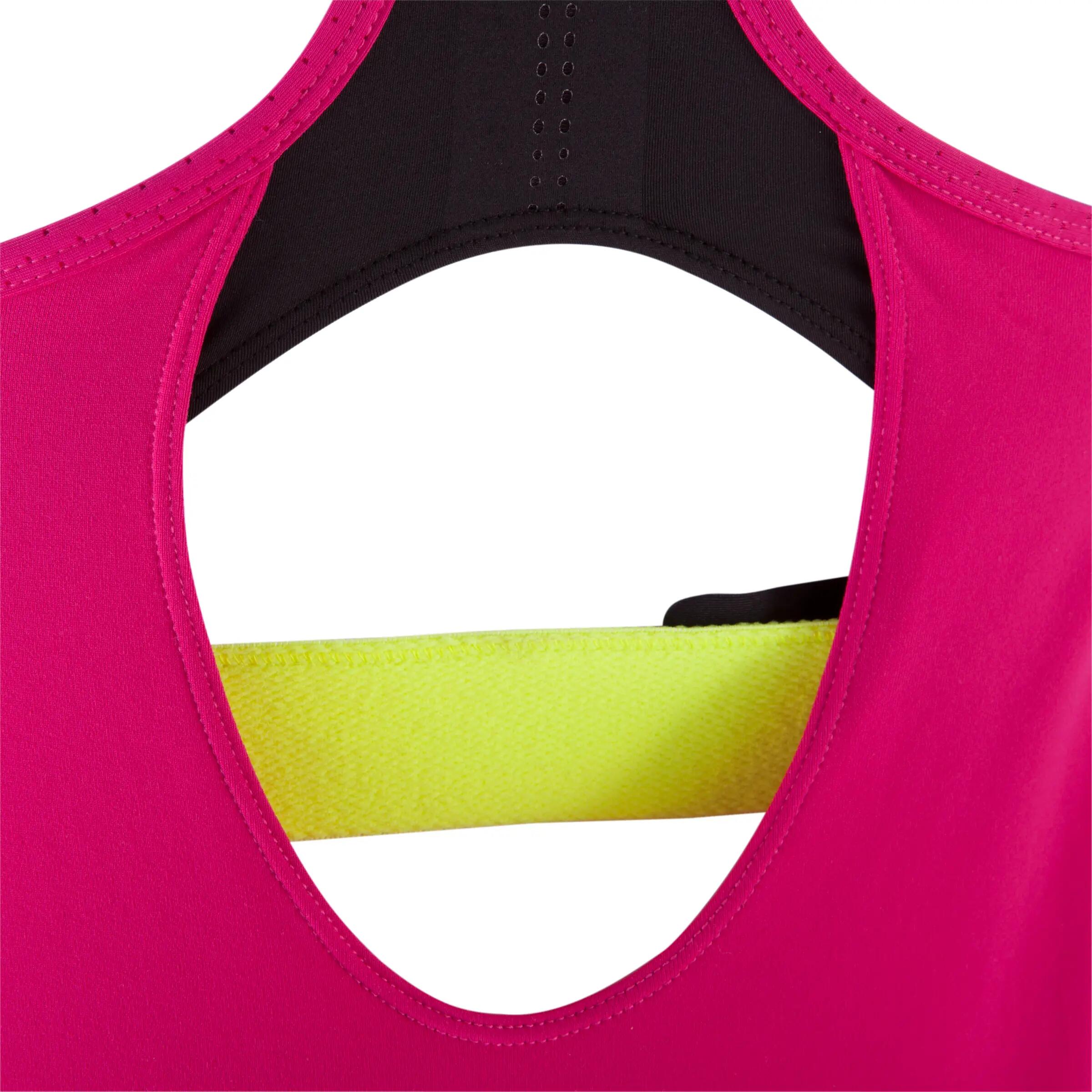 Breathe Booster Women's Fitness Tank Top - Pink Black 10/14