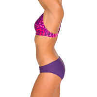 RIANA ALL LEAF bikini crop top - Purple
