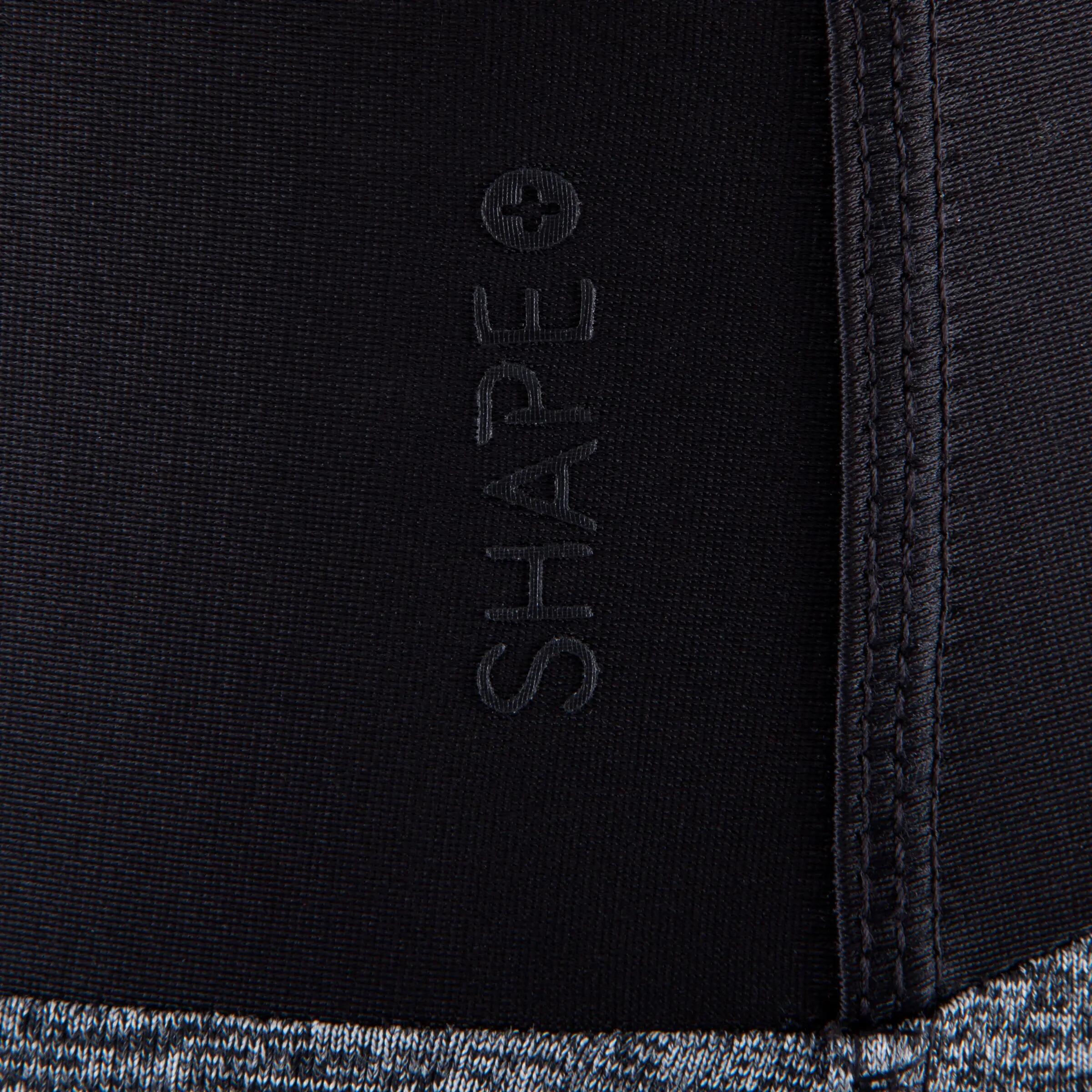 Shape+ Women's Fitness Flat-Stomach Cropped Bottoms - Mottled Grey/Black 11/12