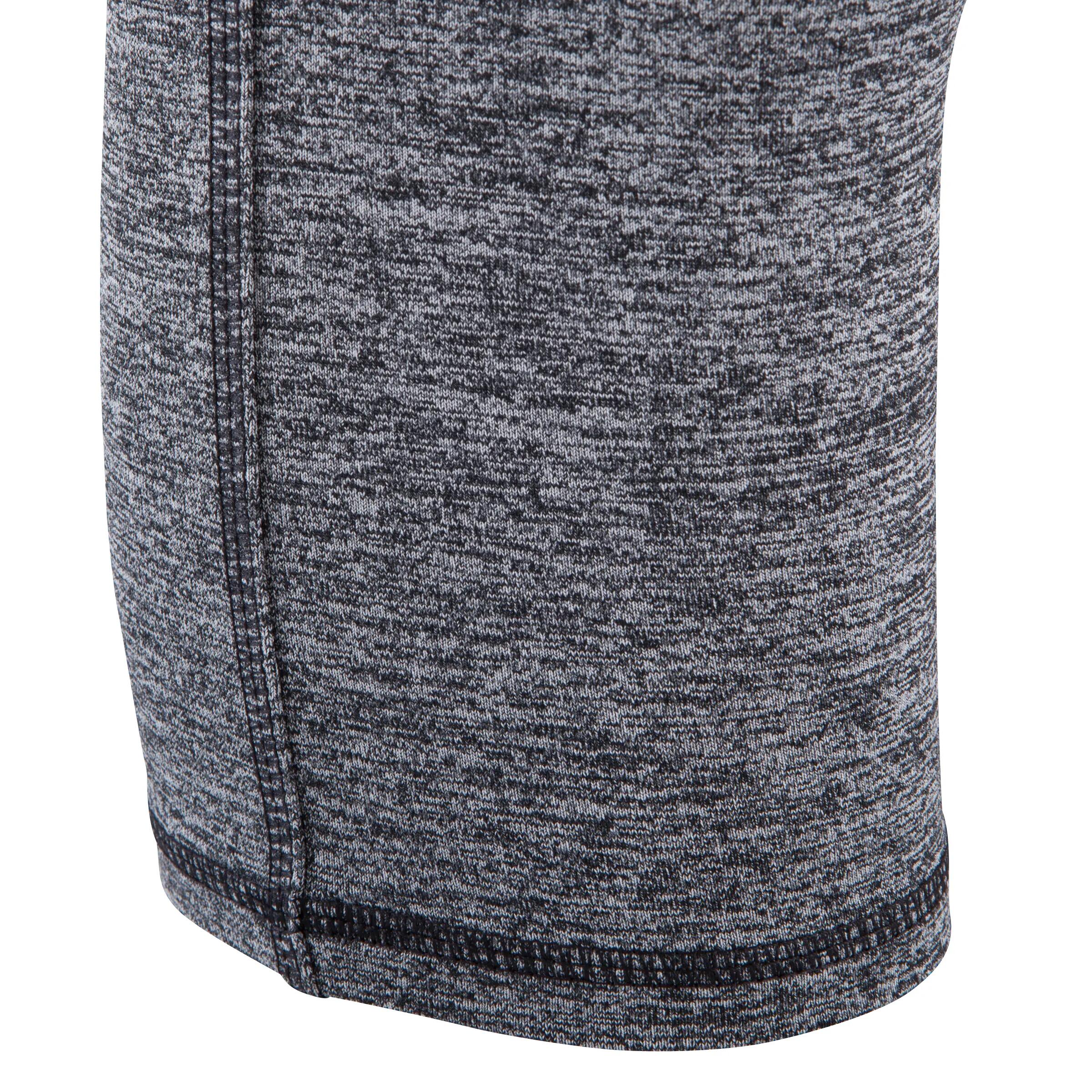 Shape+ Women's Fitness Flat-Stomach Cropped Bottoms - Mottled Grey/Black 10/12